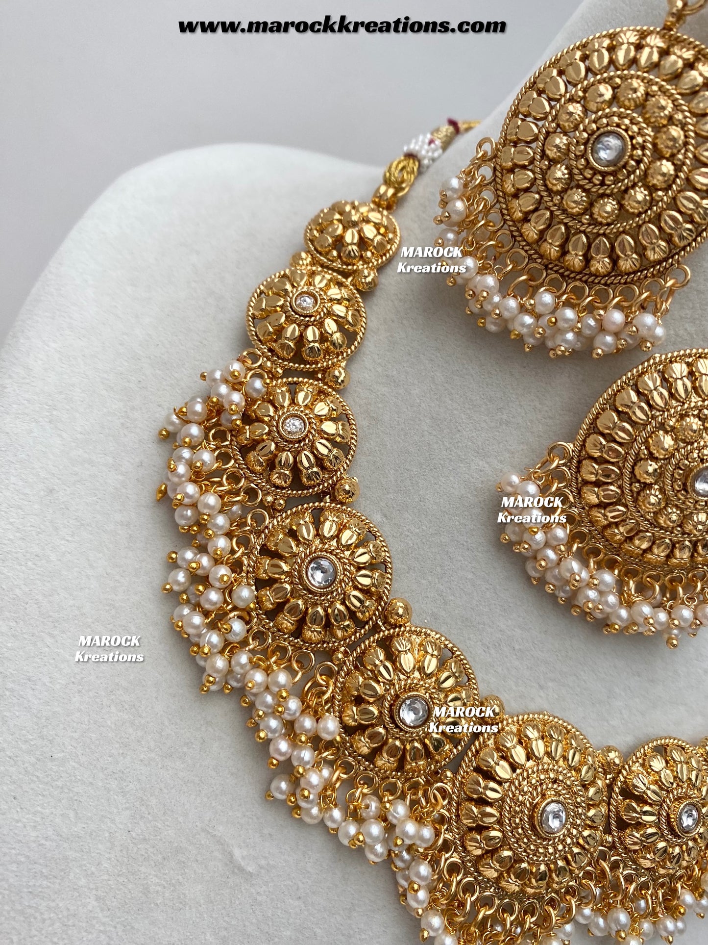 Roxana Premium Quality Gold Plated necklace set