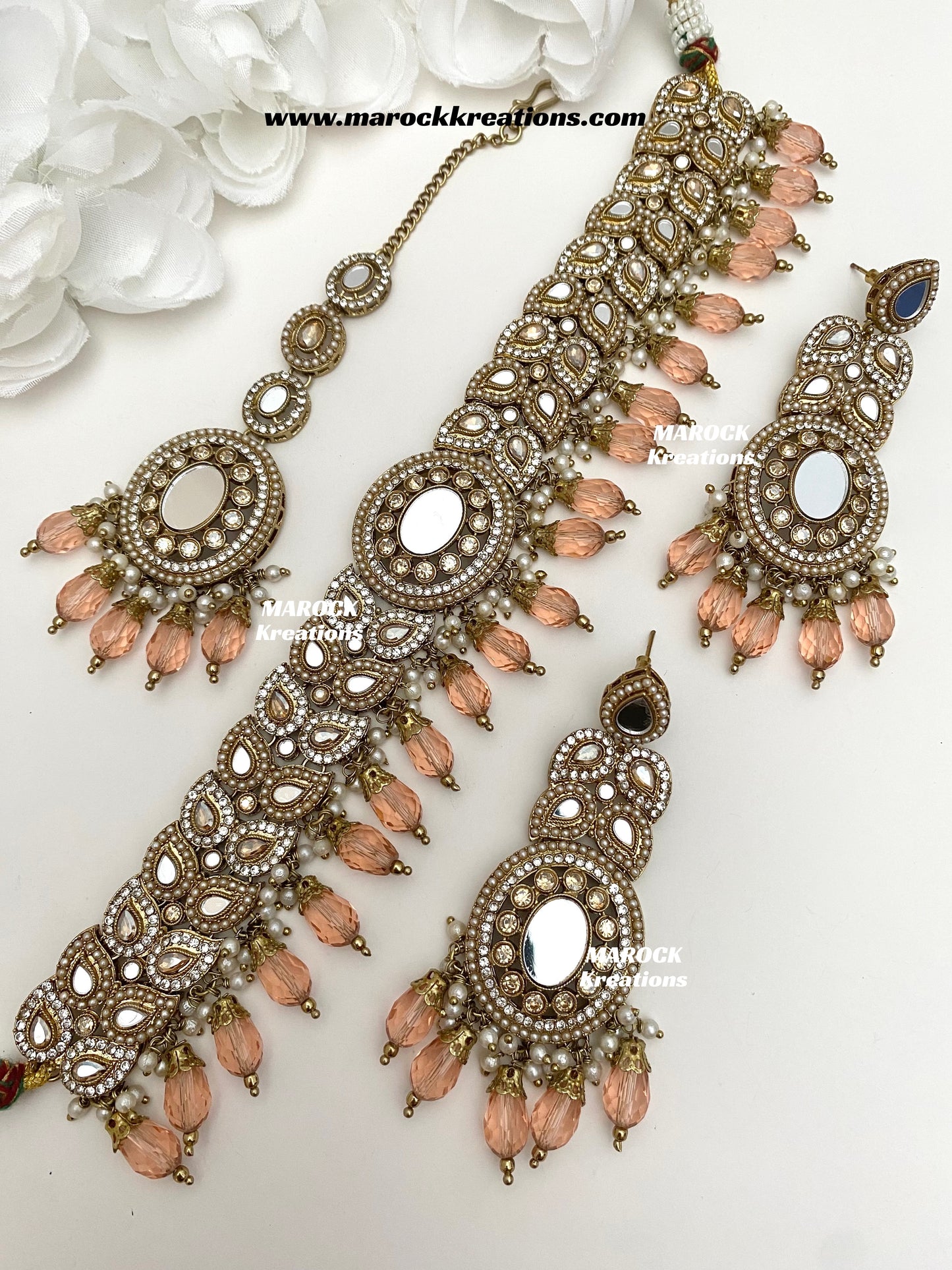 Resmin Premium Quality Mirror Choker set