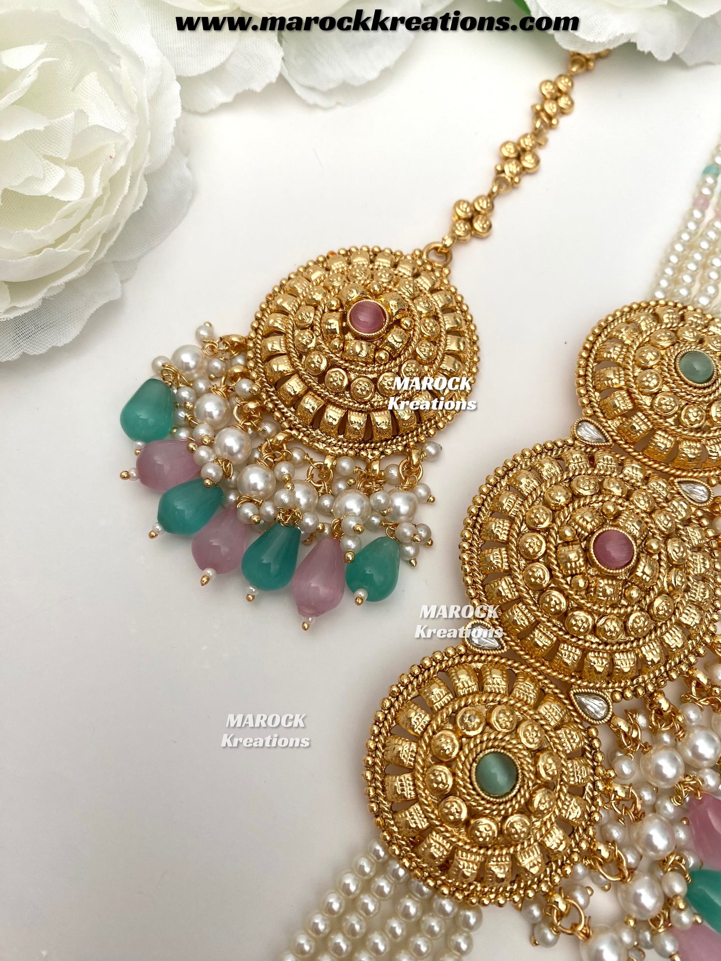 Anuja Premium Quality Gold Plated statement choker set