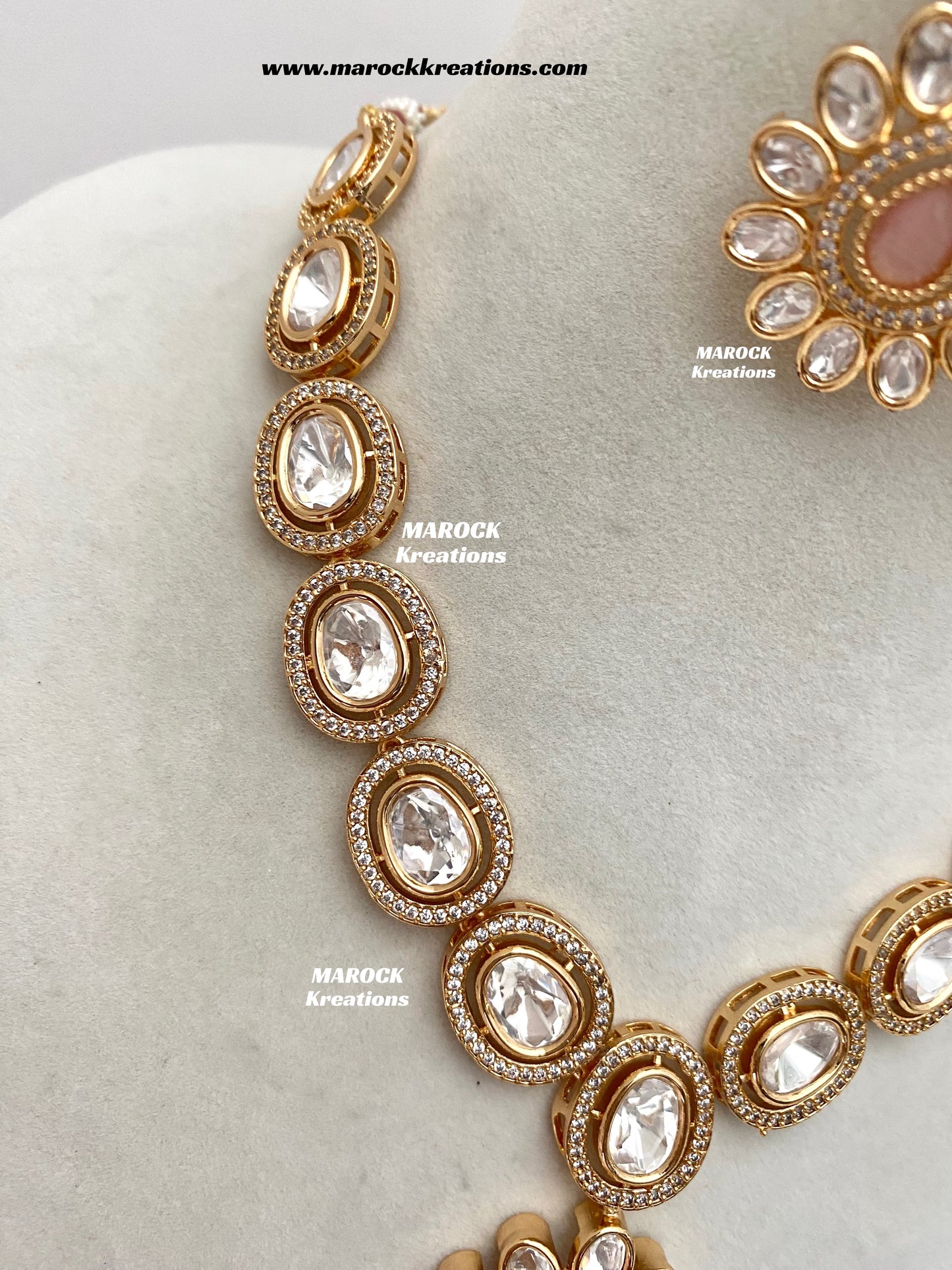 Mariam Tyani inspired Premium Quality Kundan Necklace set