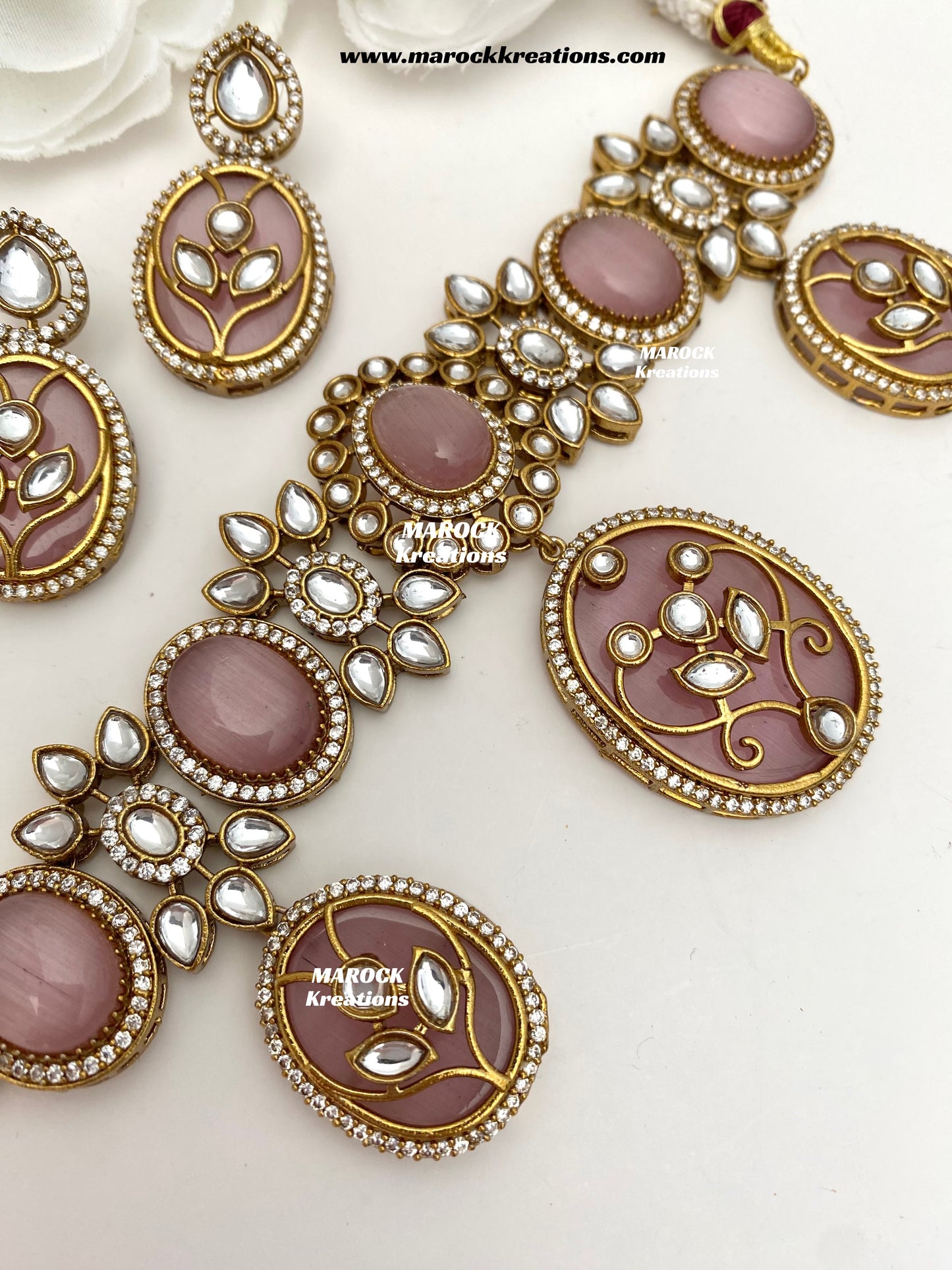 Lija Sabyasachi inspired Premium Quality Moissanite Kundan Statement choker set