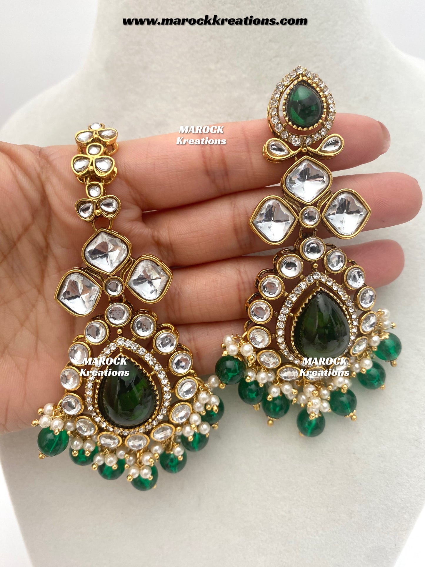 Ruhi Premium Quality Statement Kundan Necklace/Bridal set