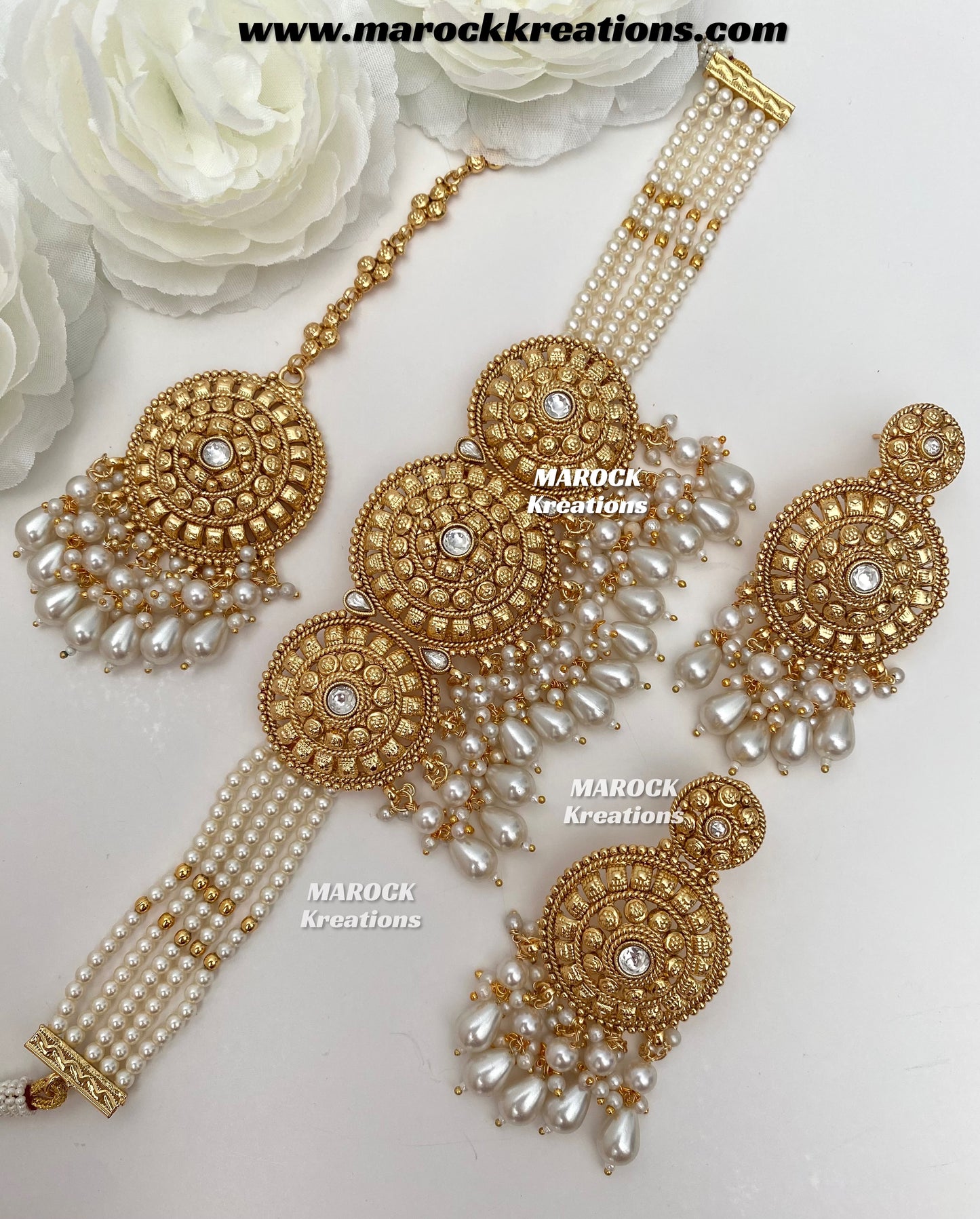 Anuja Premium Quality Gold Plated statement choker set