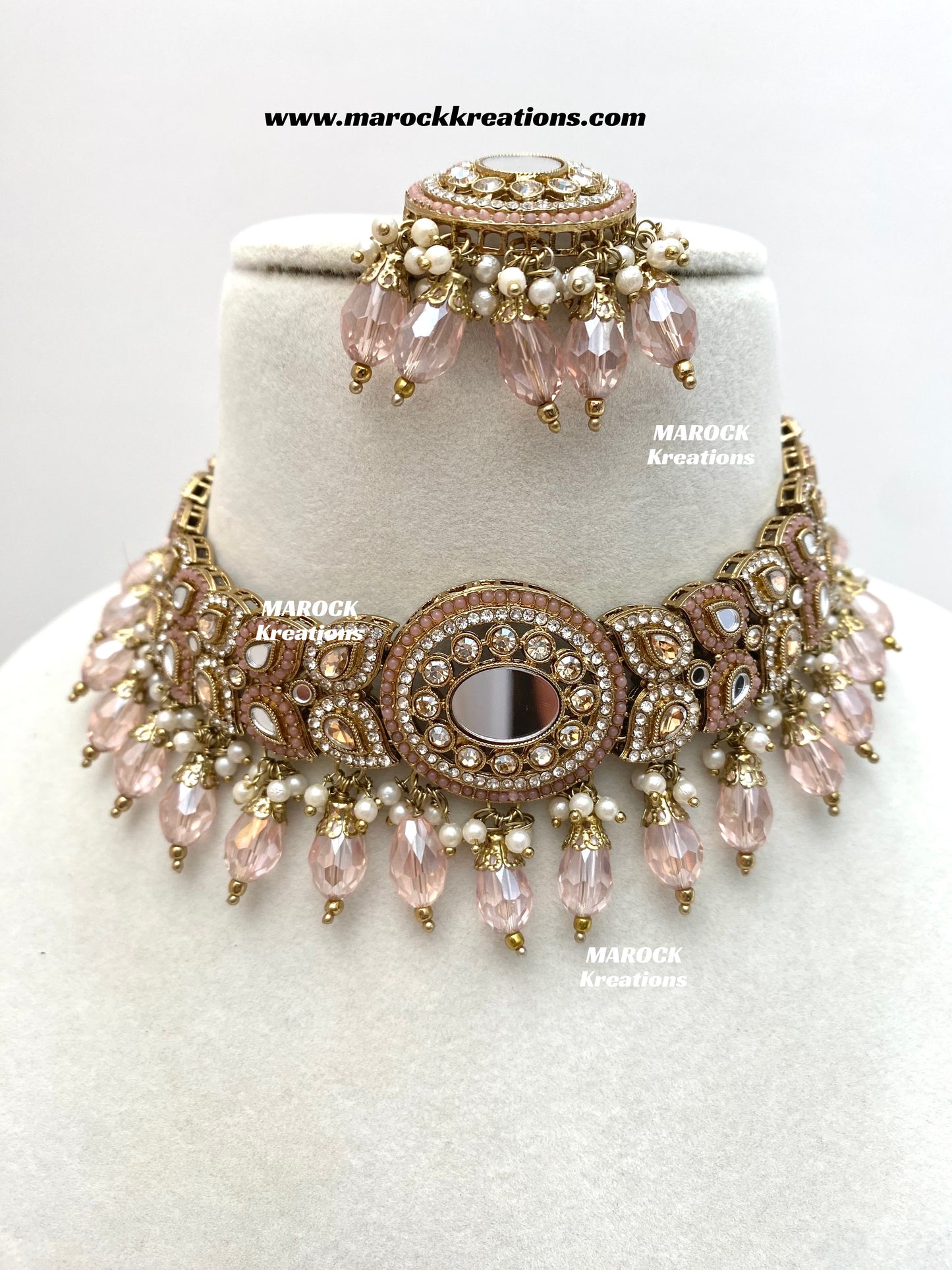 Resmin Premium Quality Mirror Choker set