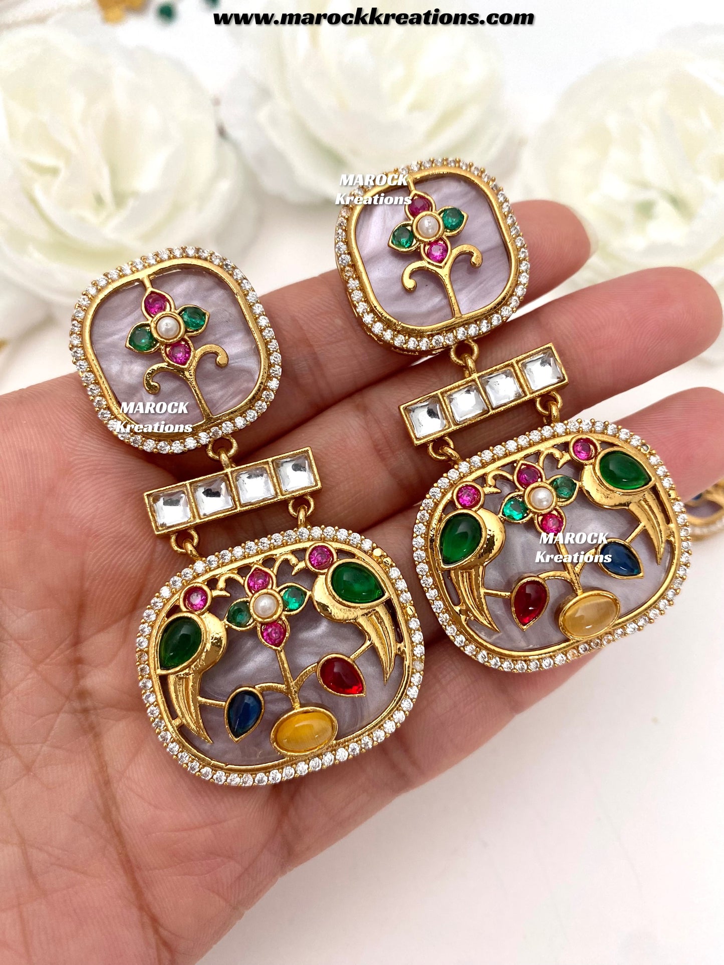 Swati Premium Quality sabyasachi inspired Statement kundan choker set