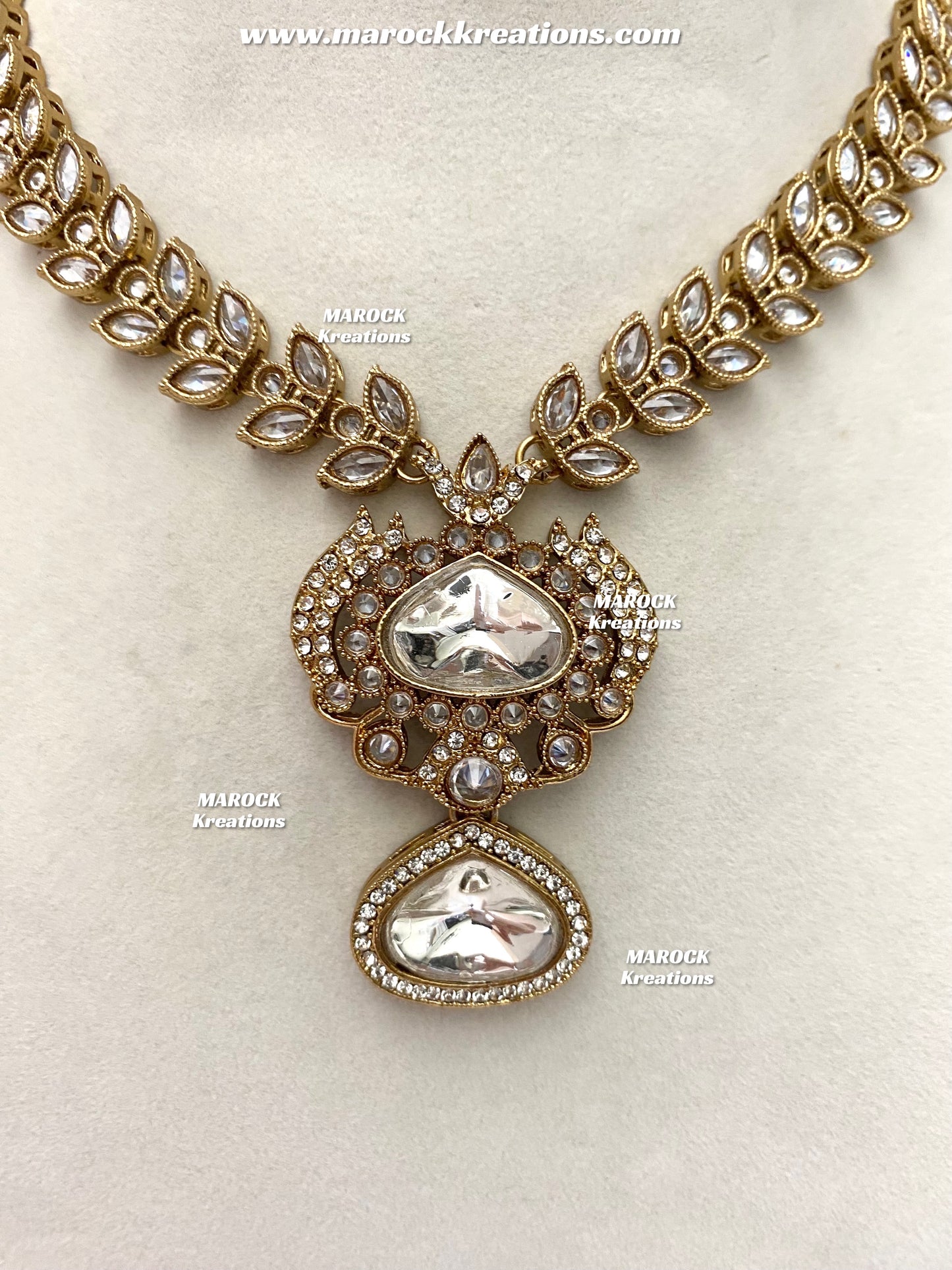Laila Premium Quality Kundan Polki Statement Choker set
