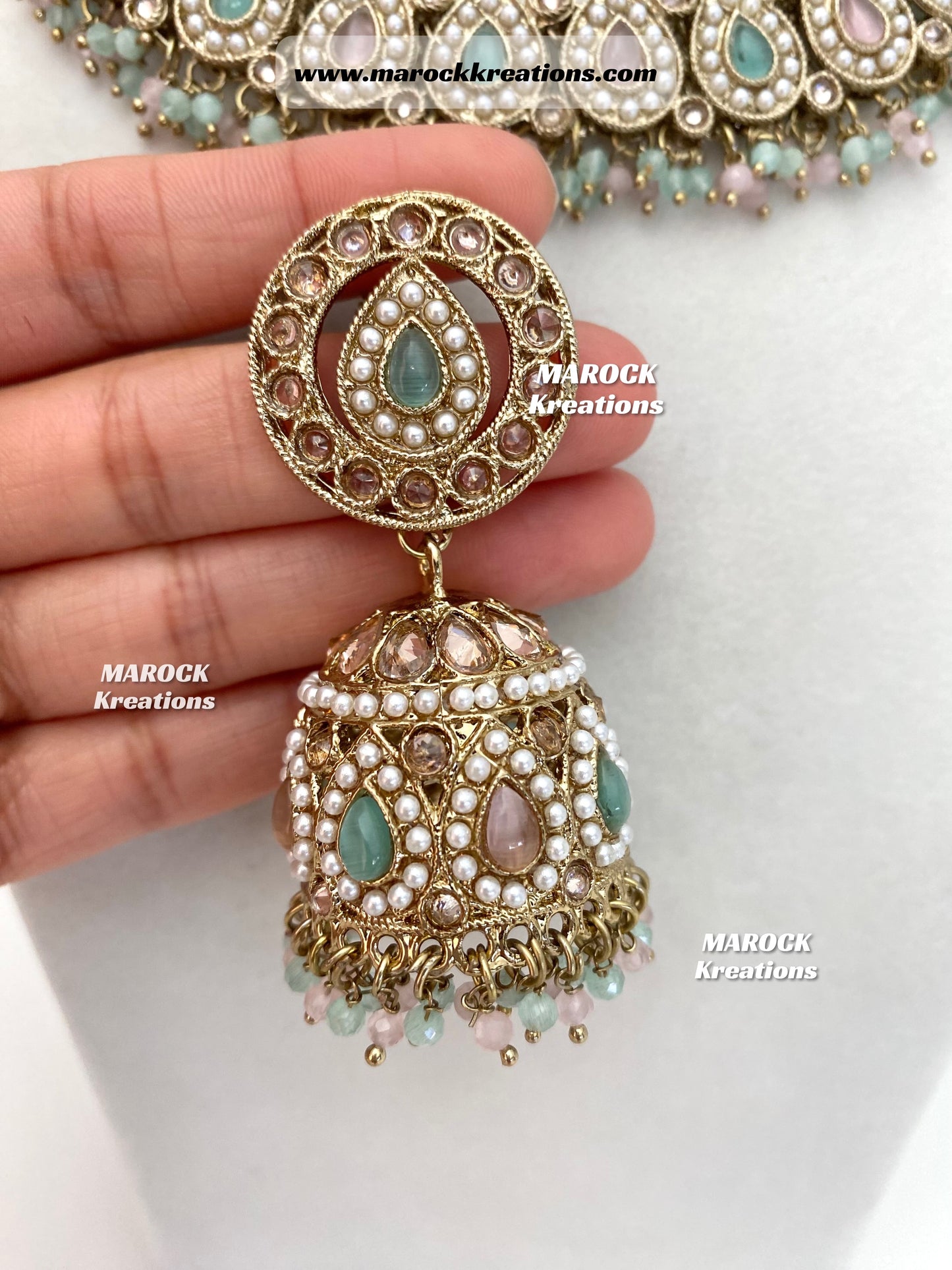 Tina Antique Polki Necklace set
