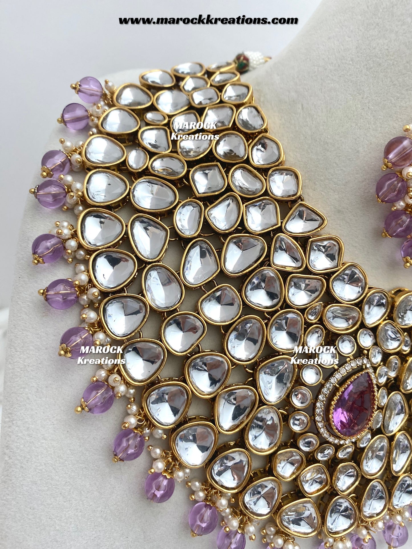 Ruhi Premium Quality Statement Kundan Necklace/Bridal set
