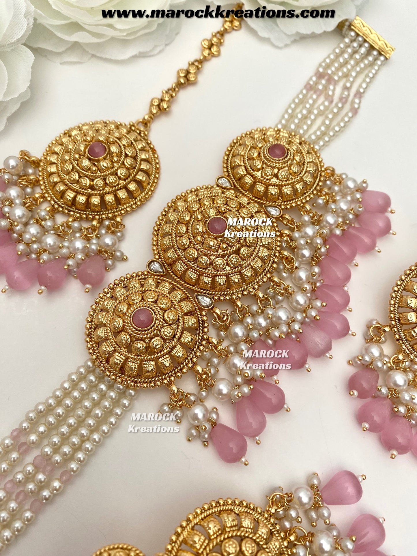 Anuja Premium Quality Gold Plated statement choker set