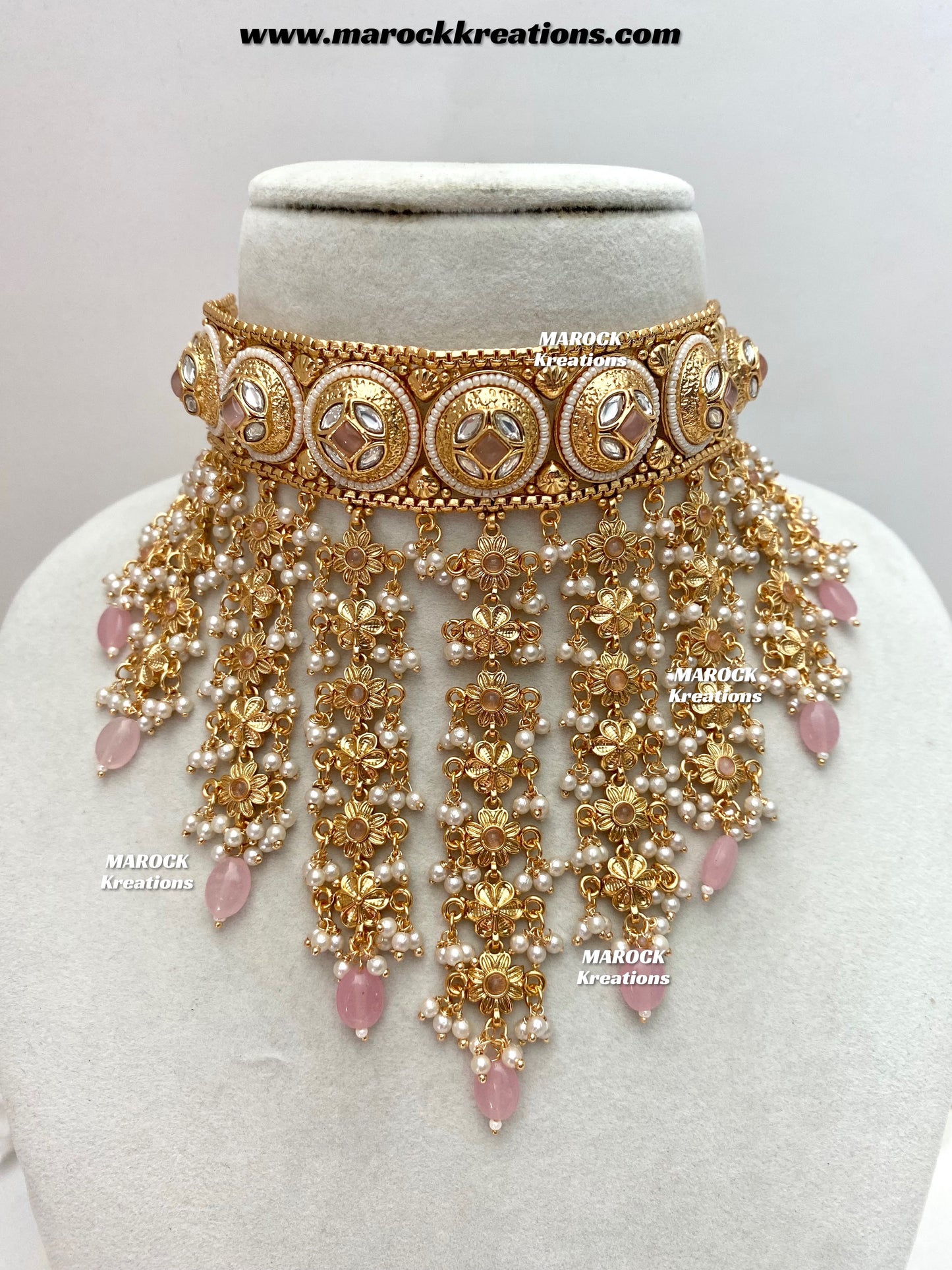 Nayeli Premium Quality Gold Plated statement choker set