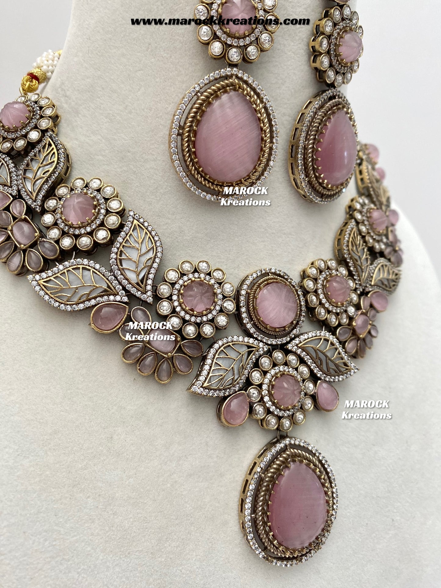 Angela Sabyasachi inspired Premium Quality Moissanite Kundan Necklace set