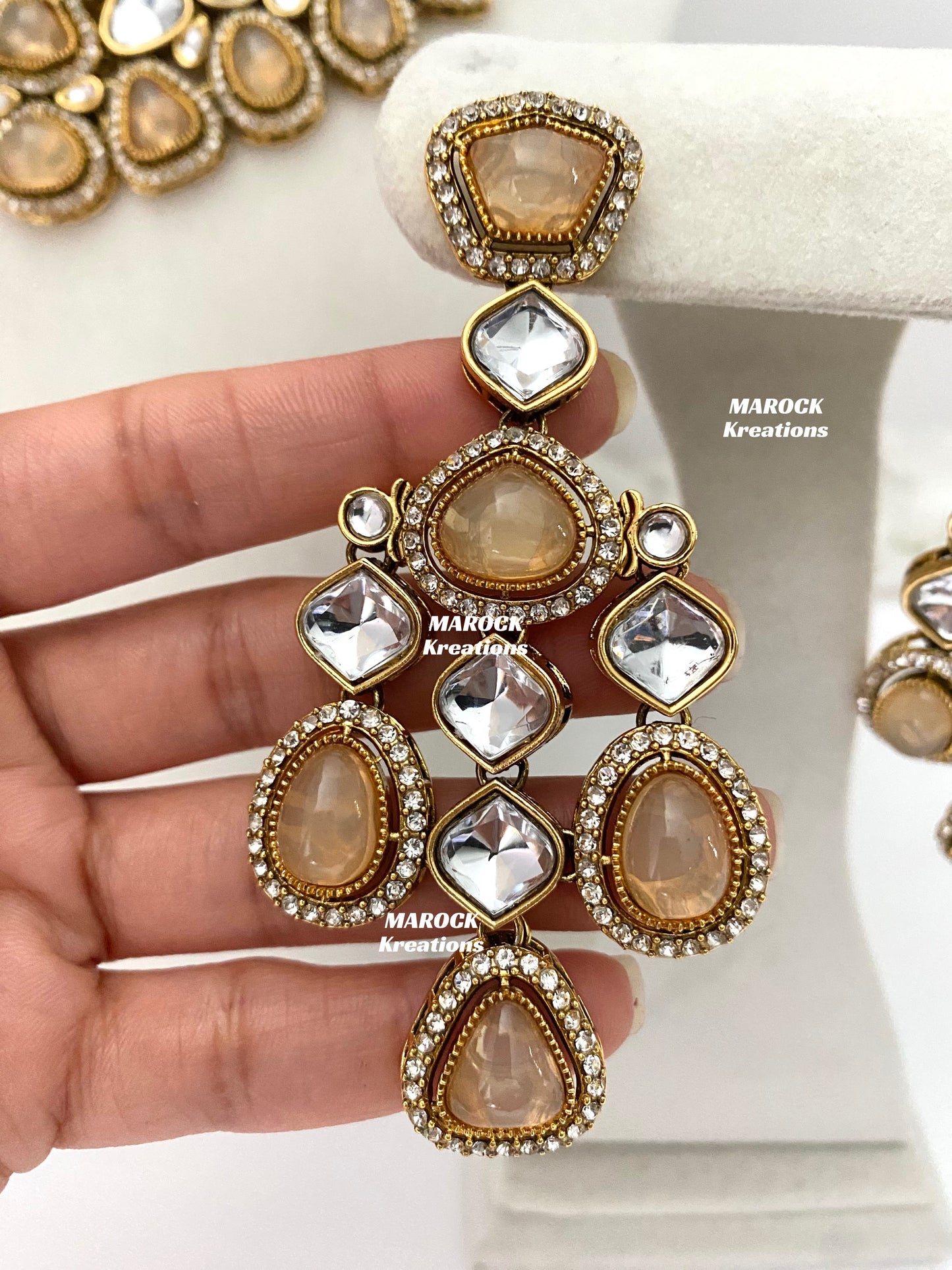 Patriza Sabyasachi inspired Premium Quality Kundan Statement Necklace set