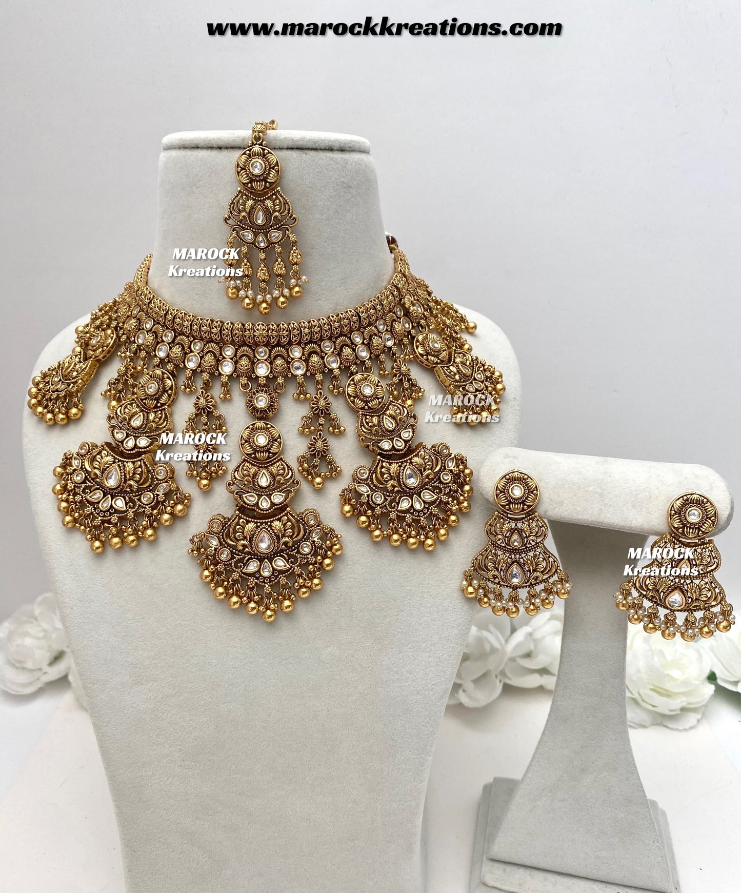Shannon Premium Quality Gold Plated Bridal set