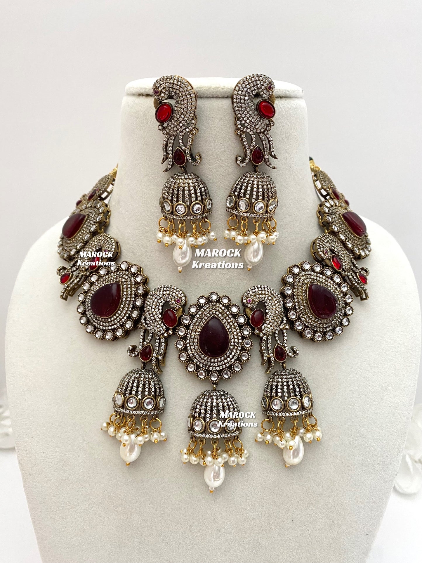 Stella Sabyasachi inspired Premium Quality Victorian Kundan Statement Necklace set