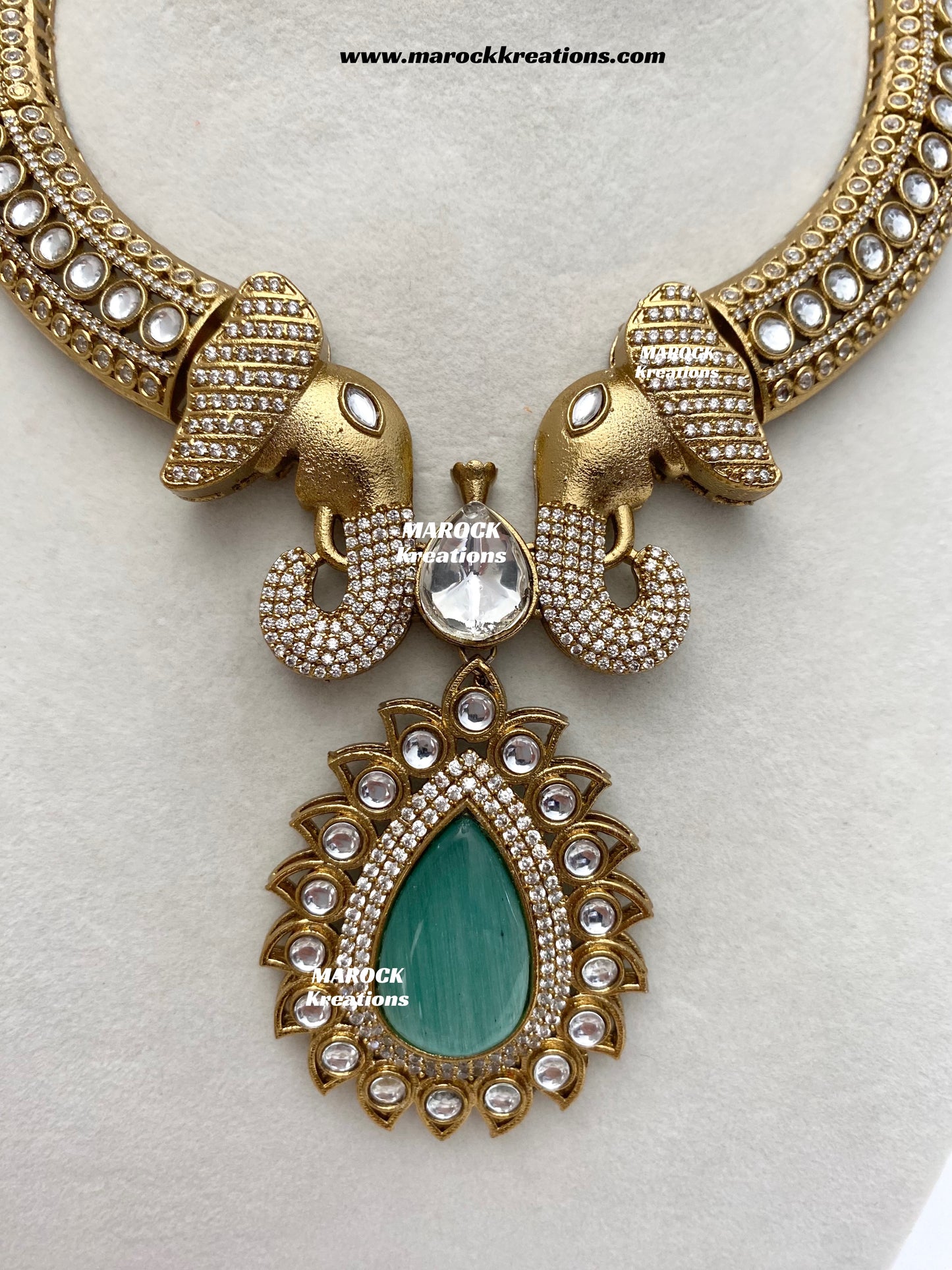 Eshita Sabyasachi inspired Premium Quality Moissanite Kundan Statement Necklace set