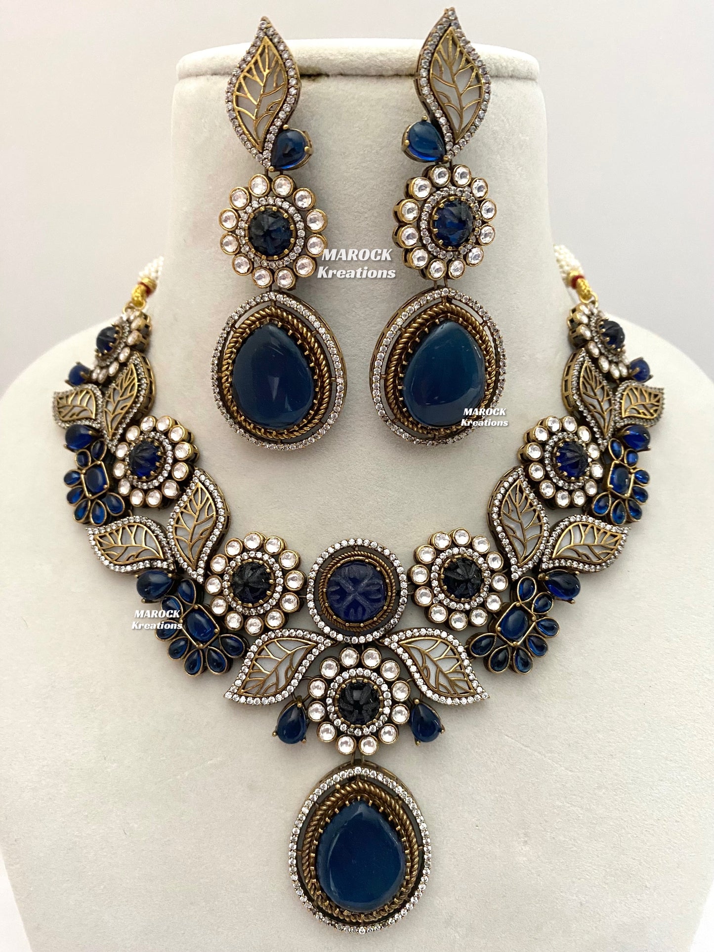 Angela Sabyasachi inspired Premium Quality Moissanite Kundan Necklace set