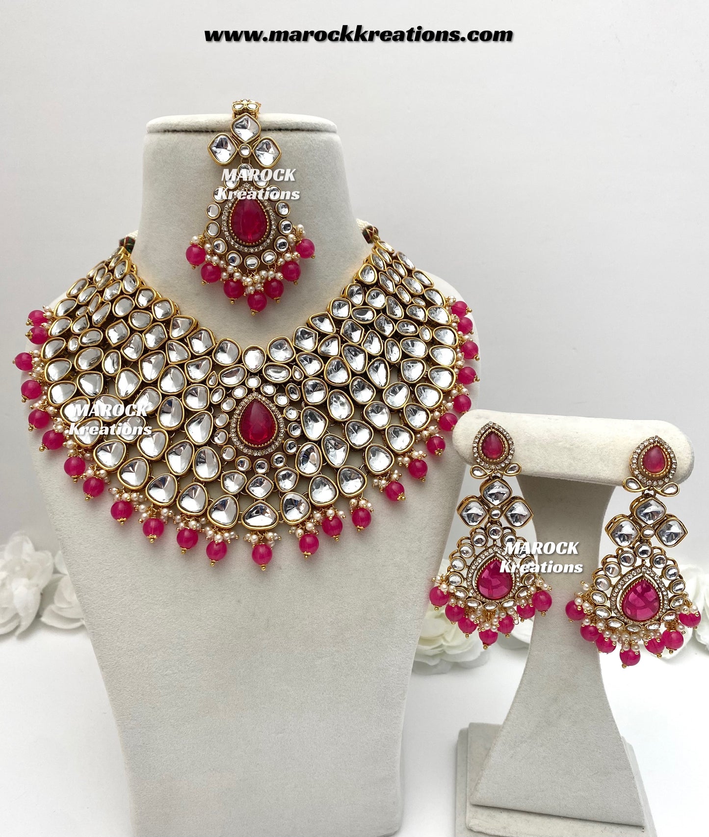 Ruhi Premium Quality Statement Kundan Necklace/Bridal set