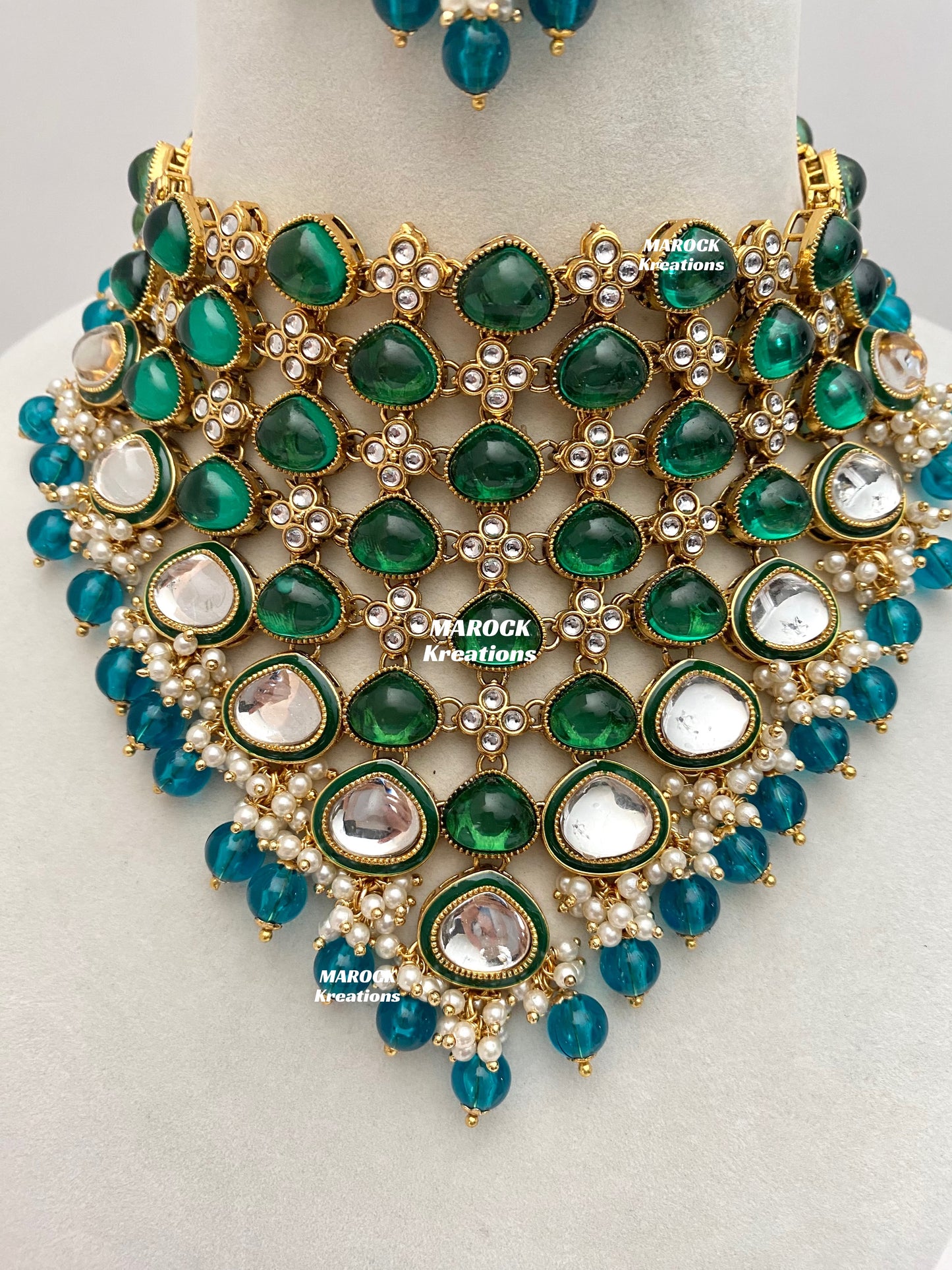 Connie Premium Quality Statement Kundan Necklace/Bridal set