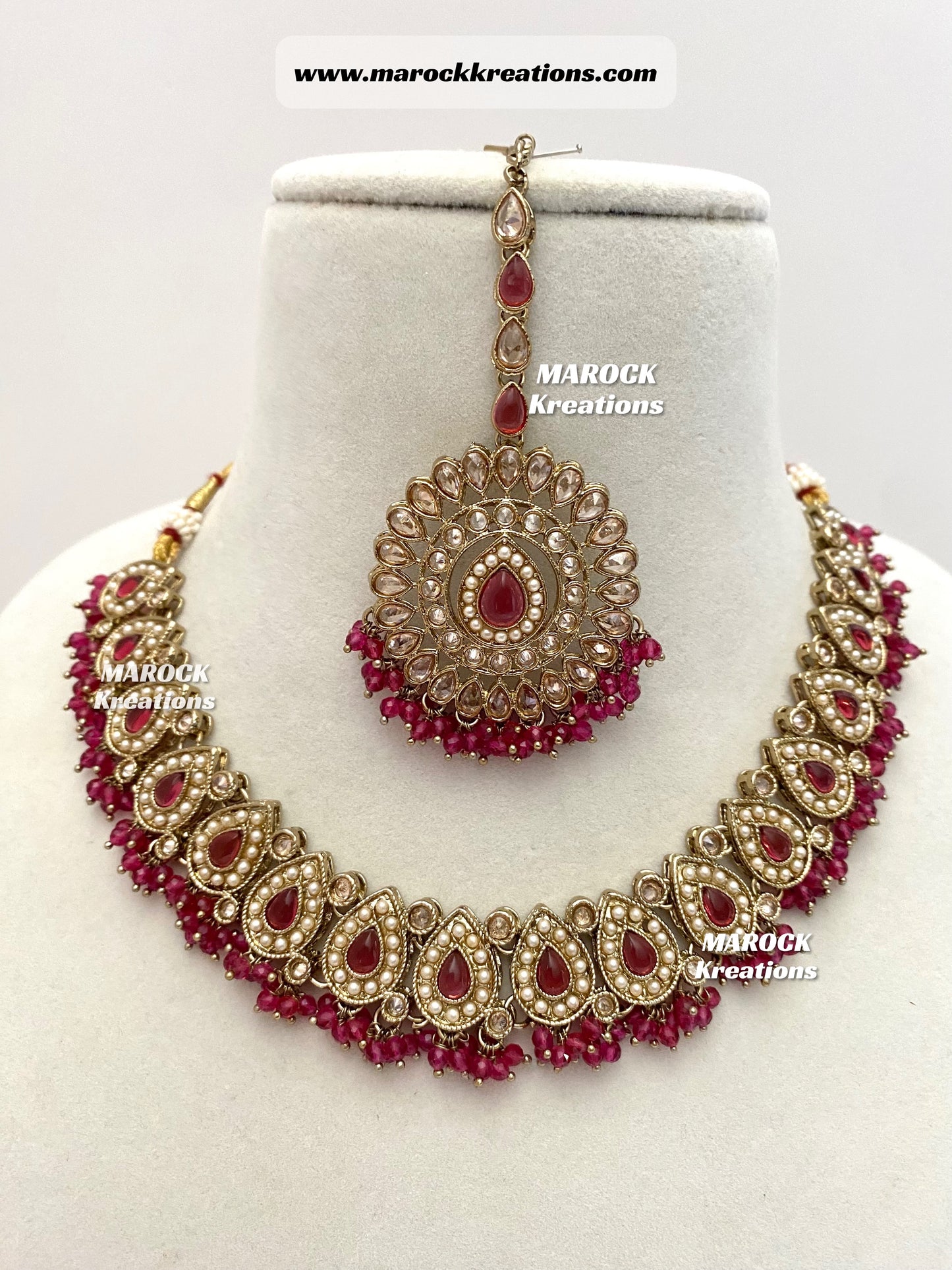 Tina Antique Polki Necklace set
