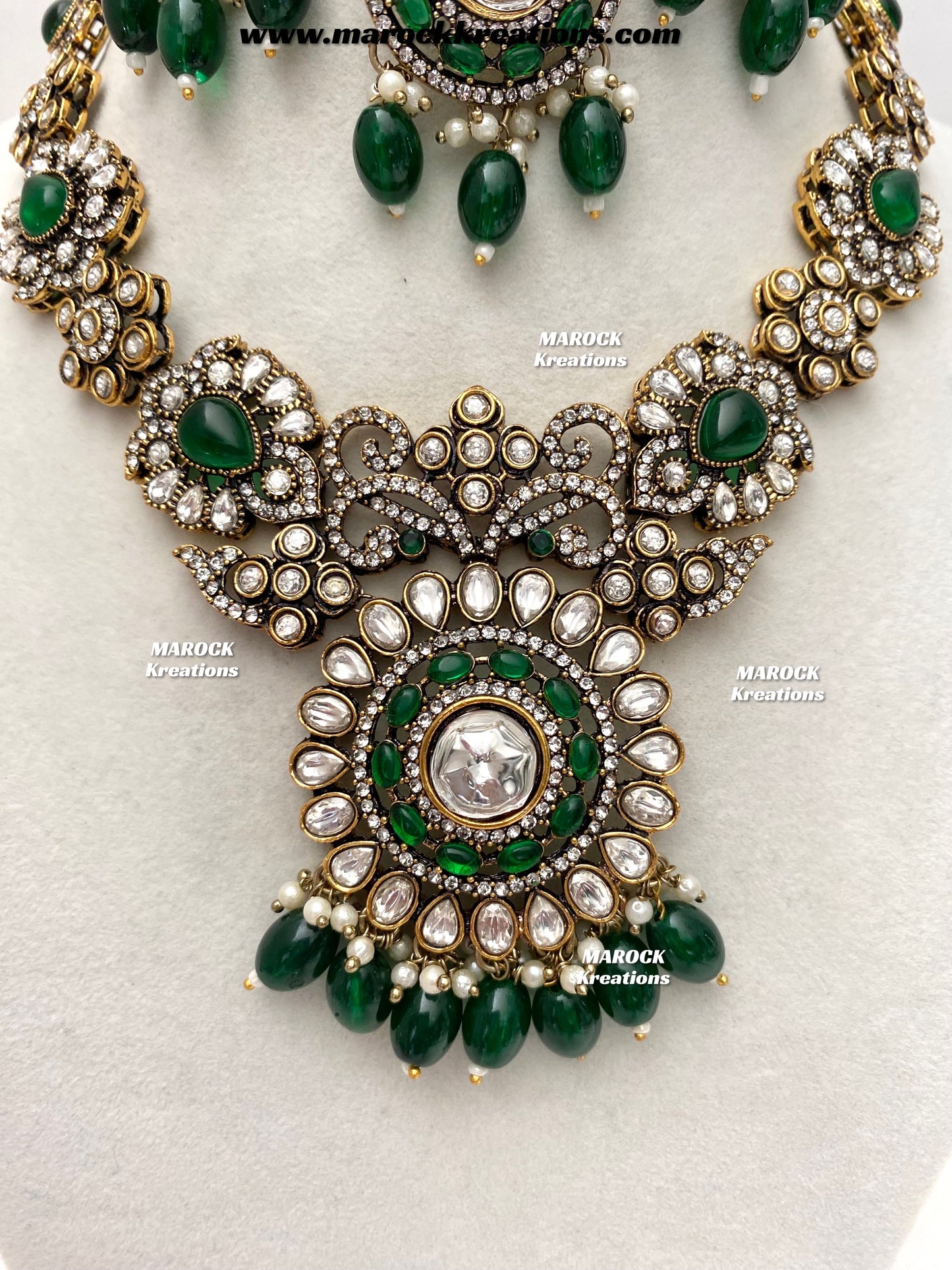 Luna Sabyasachi inspired Victorian Kundan Statement necklace set
