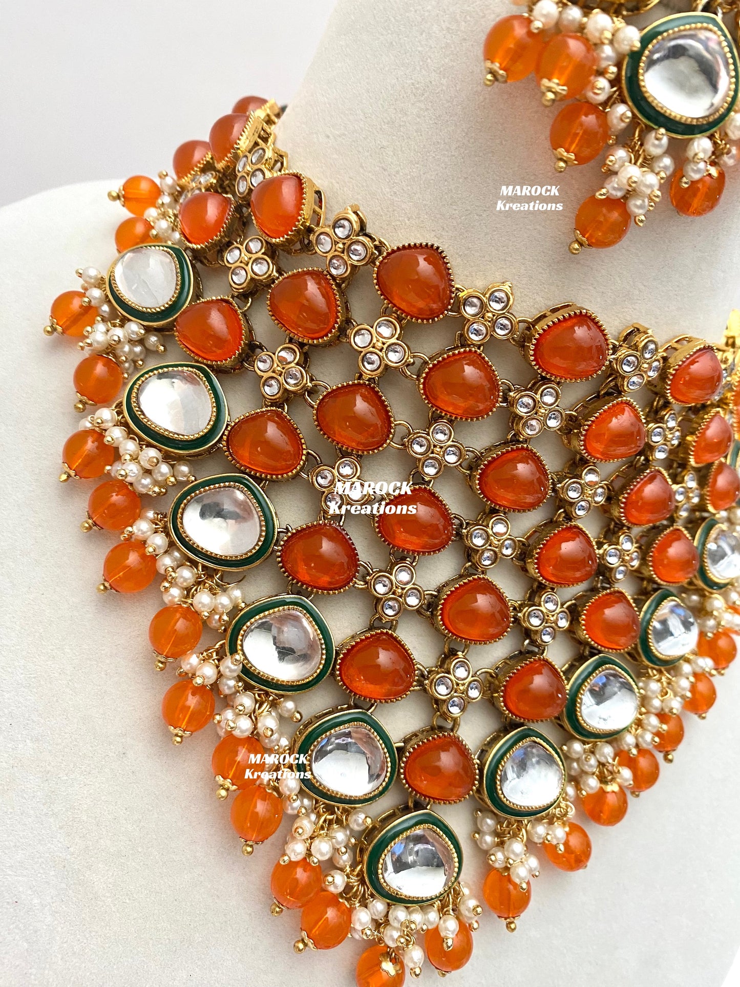 Connie Premium Quality Statement Kundan Necklace/Bridal set