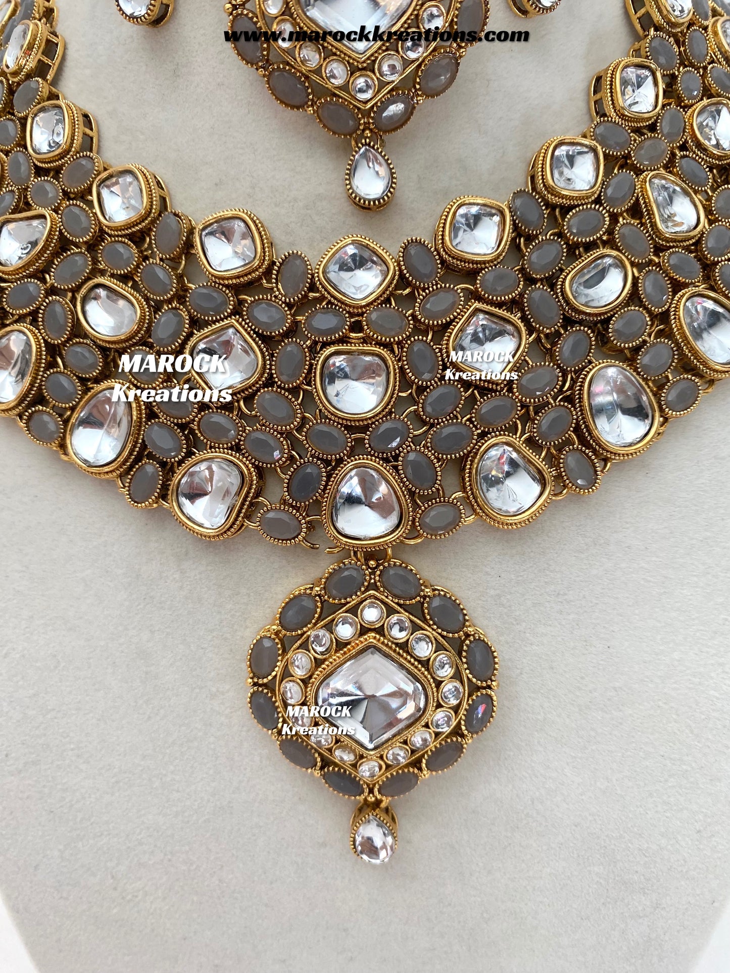 Roksana Sabyasachi inspired Premium Quality Kundan Statement Necklace set
