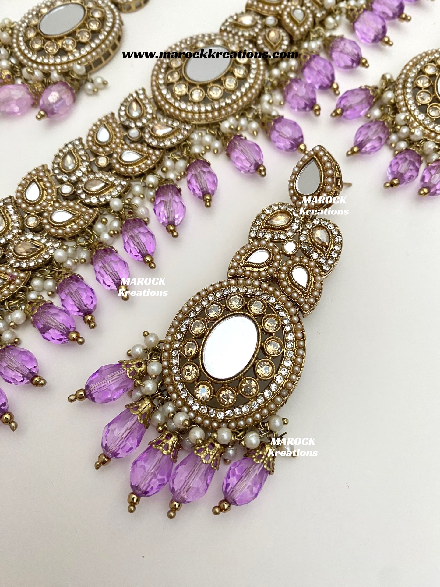Resmin Premium Quality Mirror Choker set