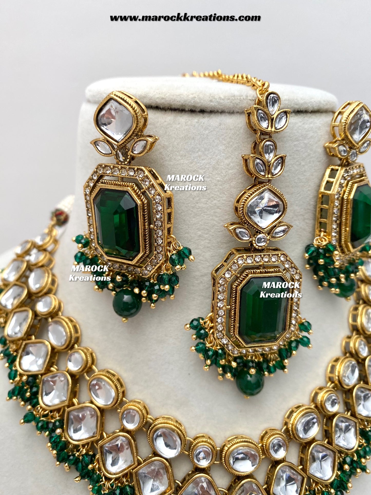 Shabnam Premium Quality Kundan Statement Necklace set