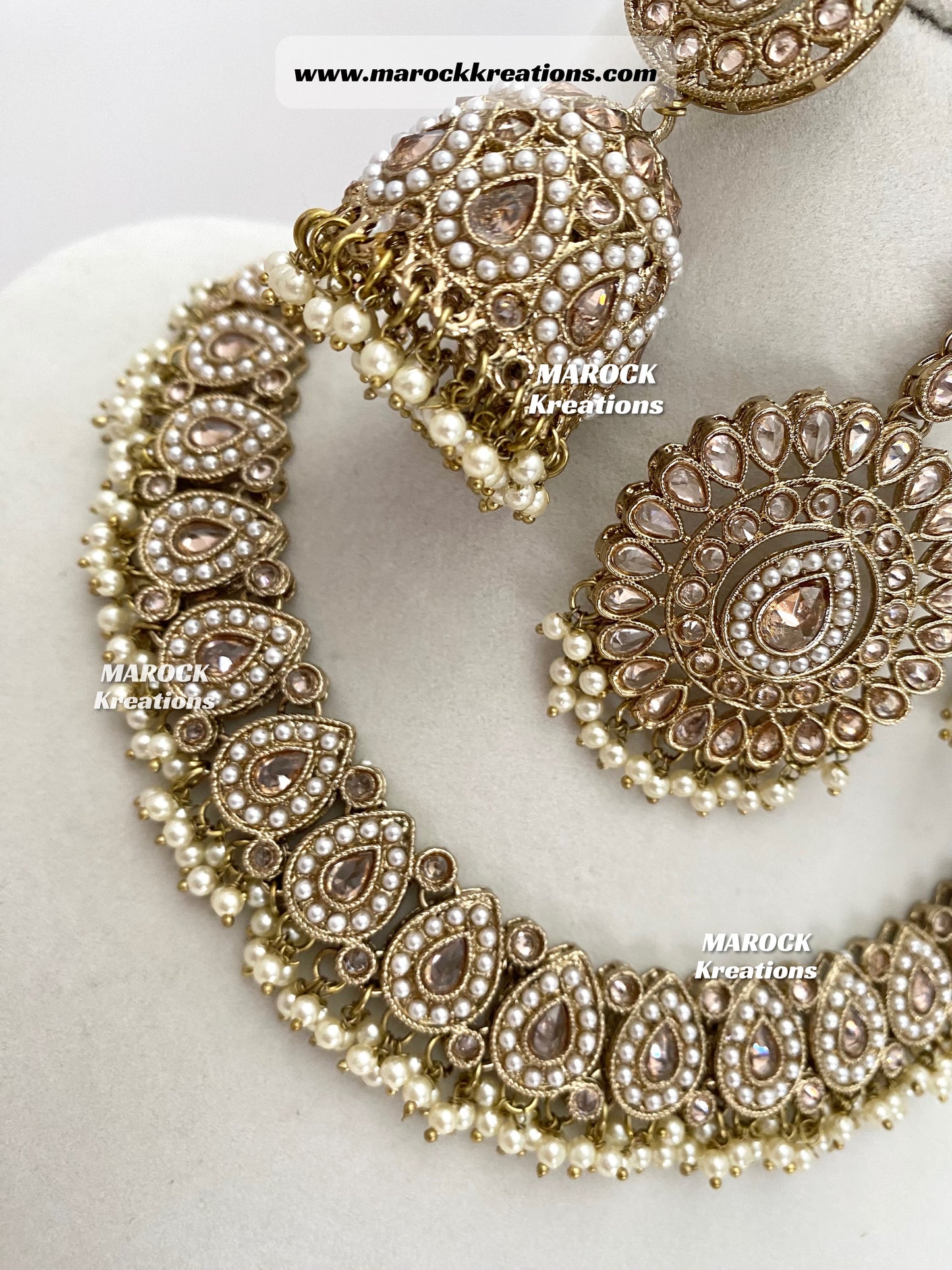 Tina Antique Polki Necklace set