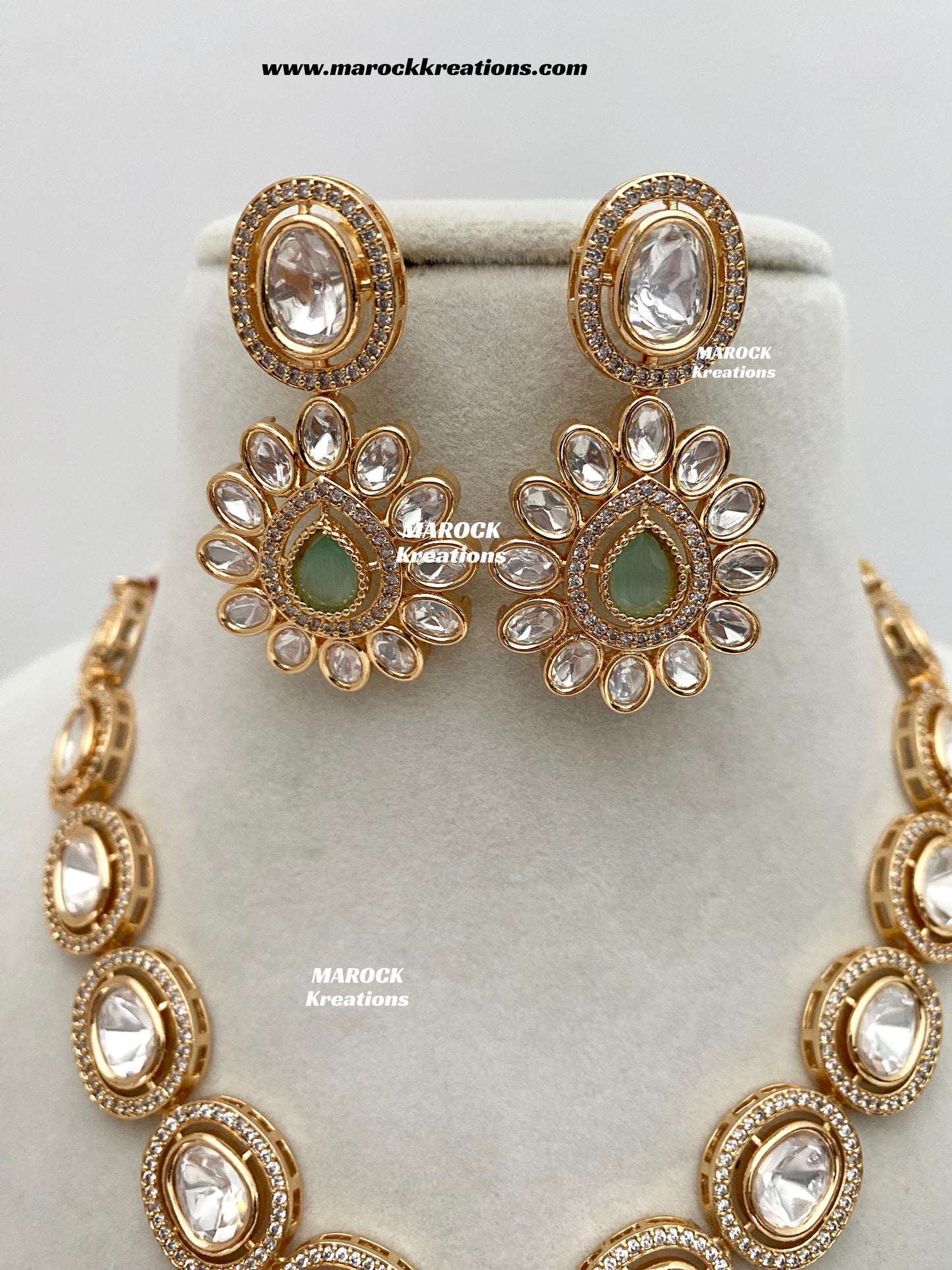 Mariam Tyani inspired Premium Quality Kundan Necklace set