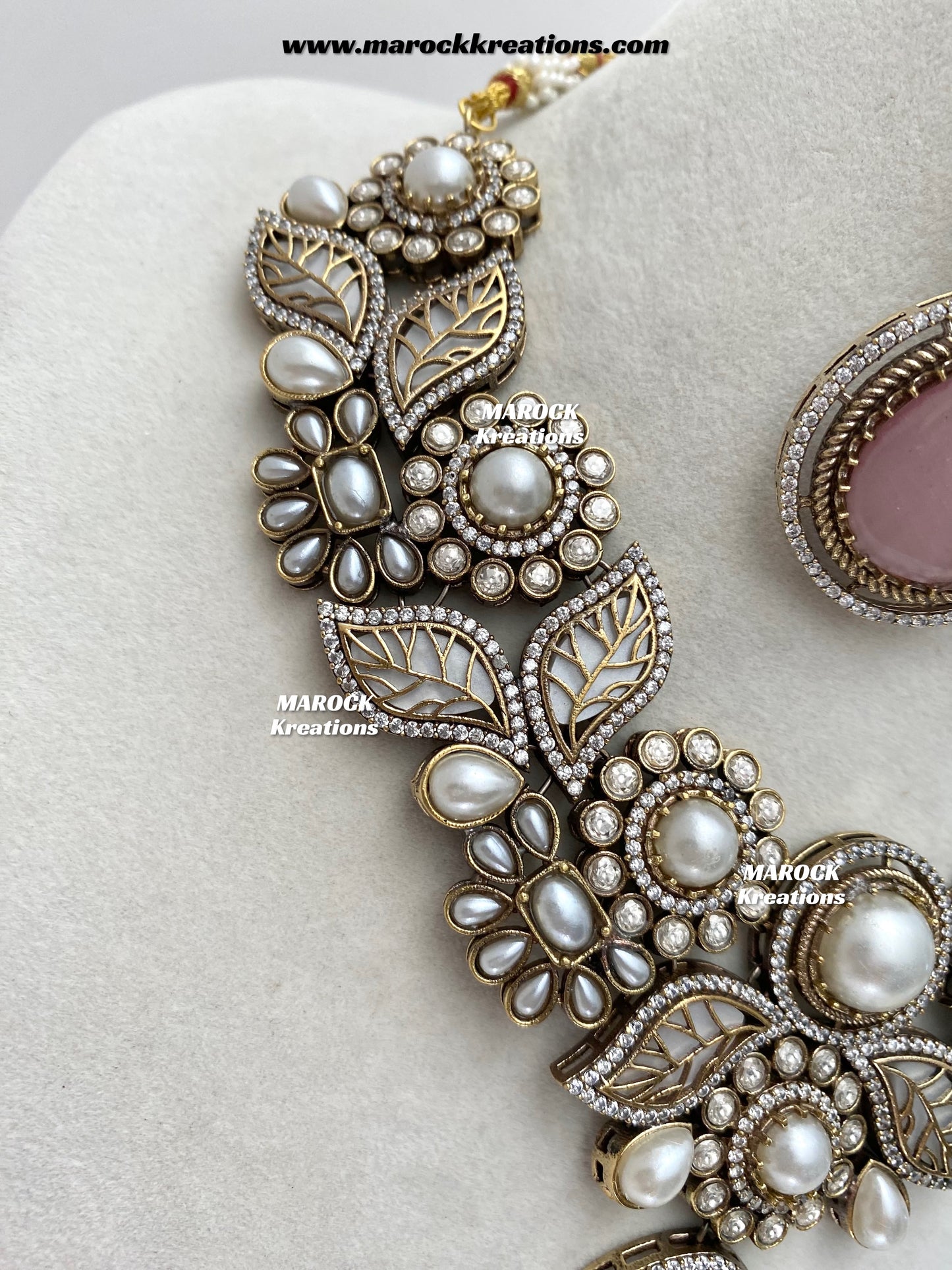 Angela Sabyasachi inspired Premium Quality Moissanite Kundan Necklace set