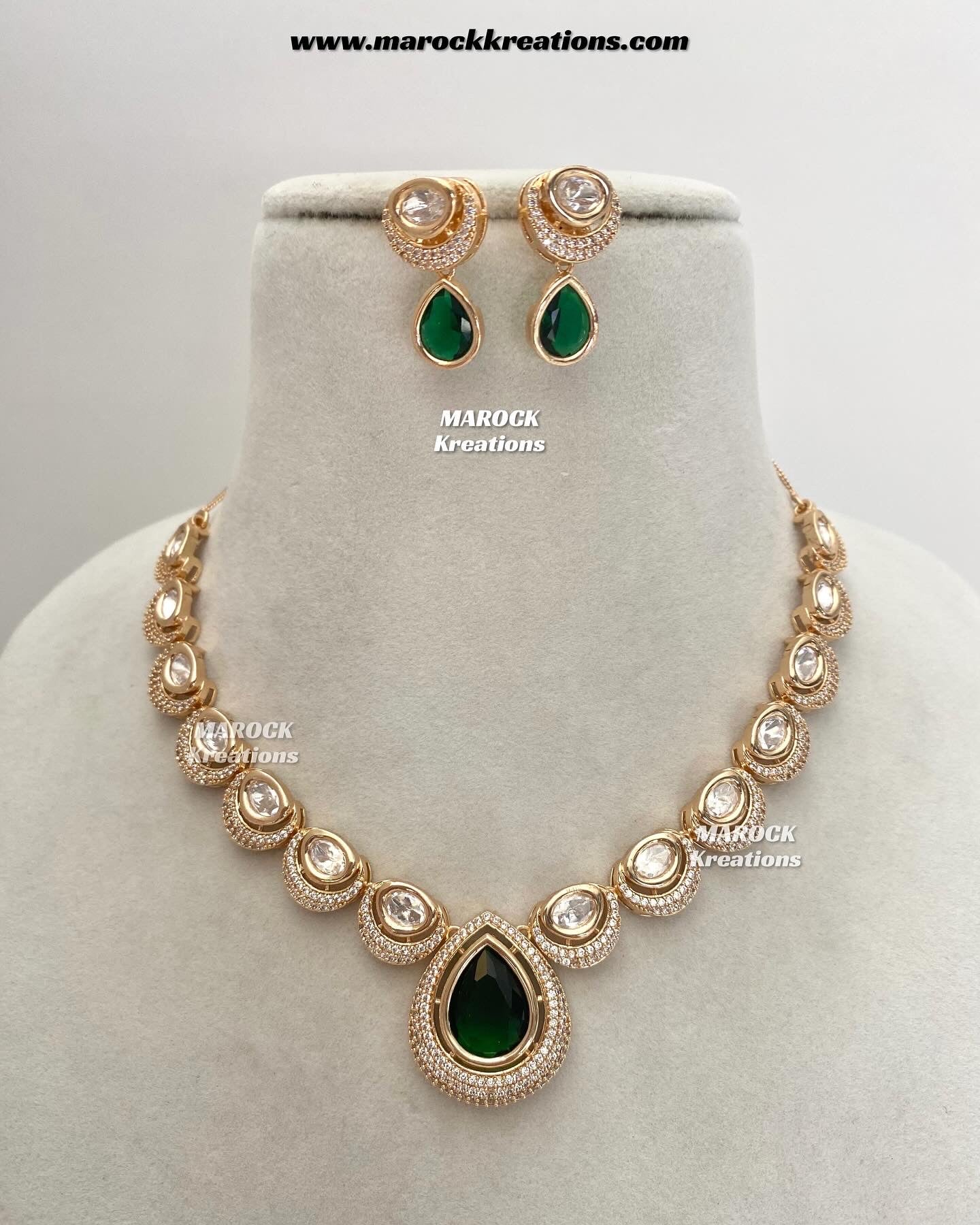 Binita Premium quality Tyani inspired Kundan Necklace set