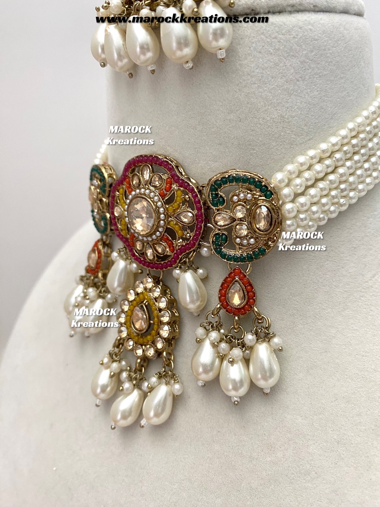 Meghna Polki choker set