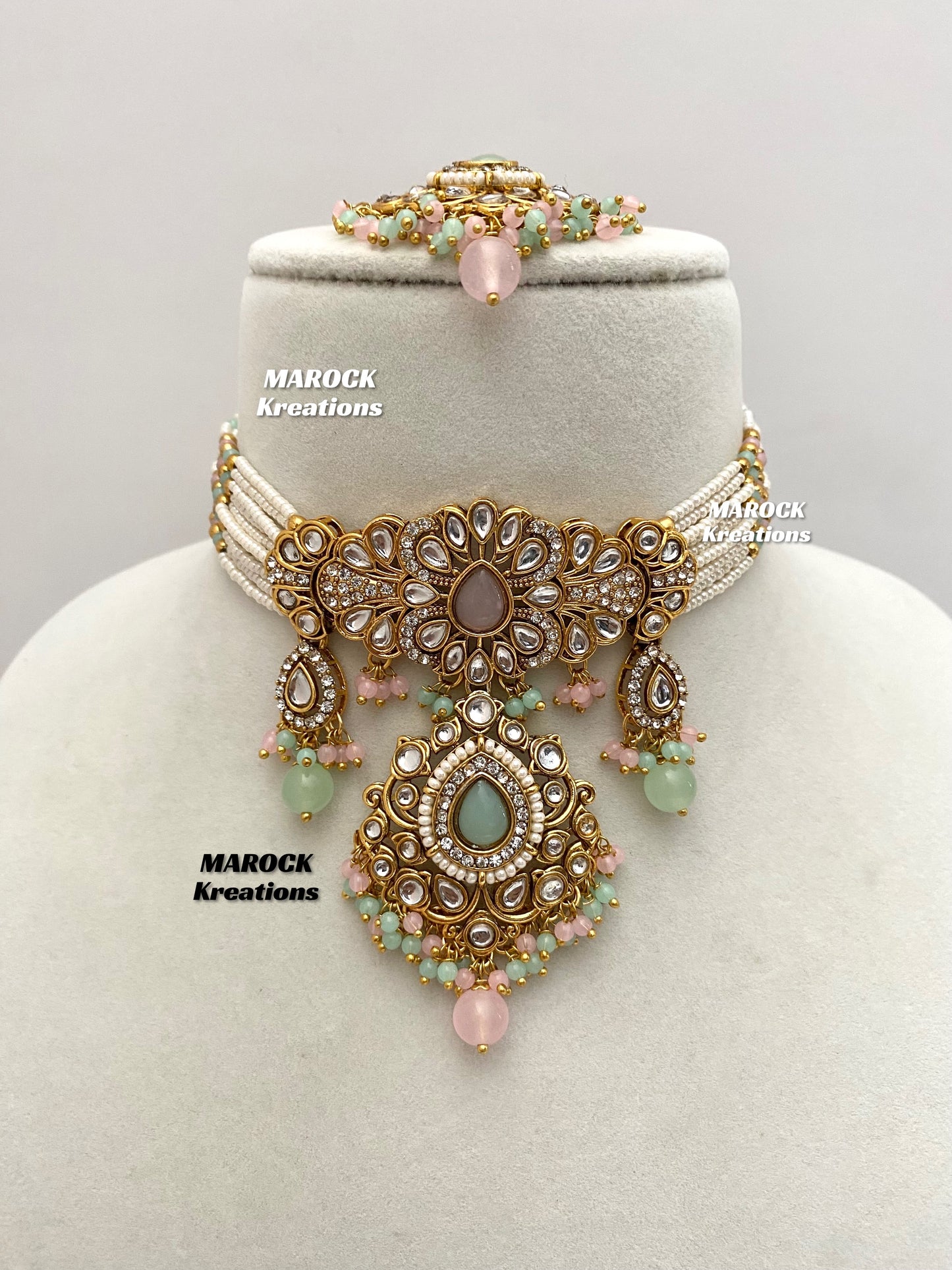 Mahima Premium Quality Kundan Choker set