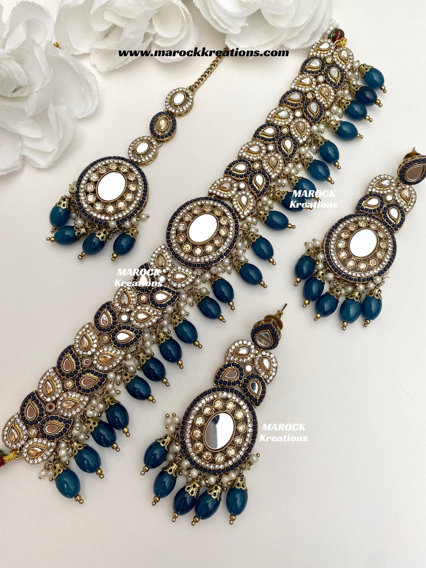 Resmin Premium Quality Mirror Choker set