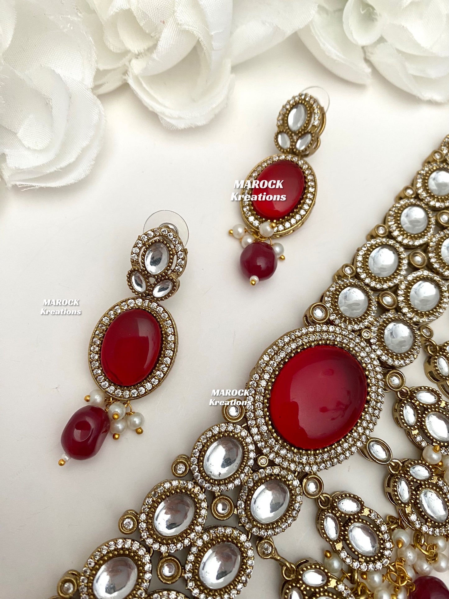 Danica Sabyasachi inspired Premium Quality Moissanite Kundan Statement Choker set