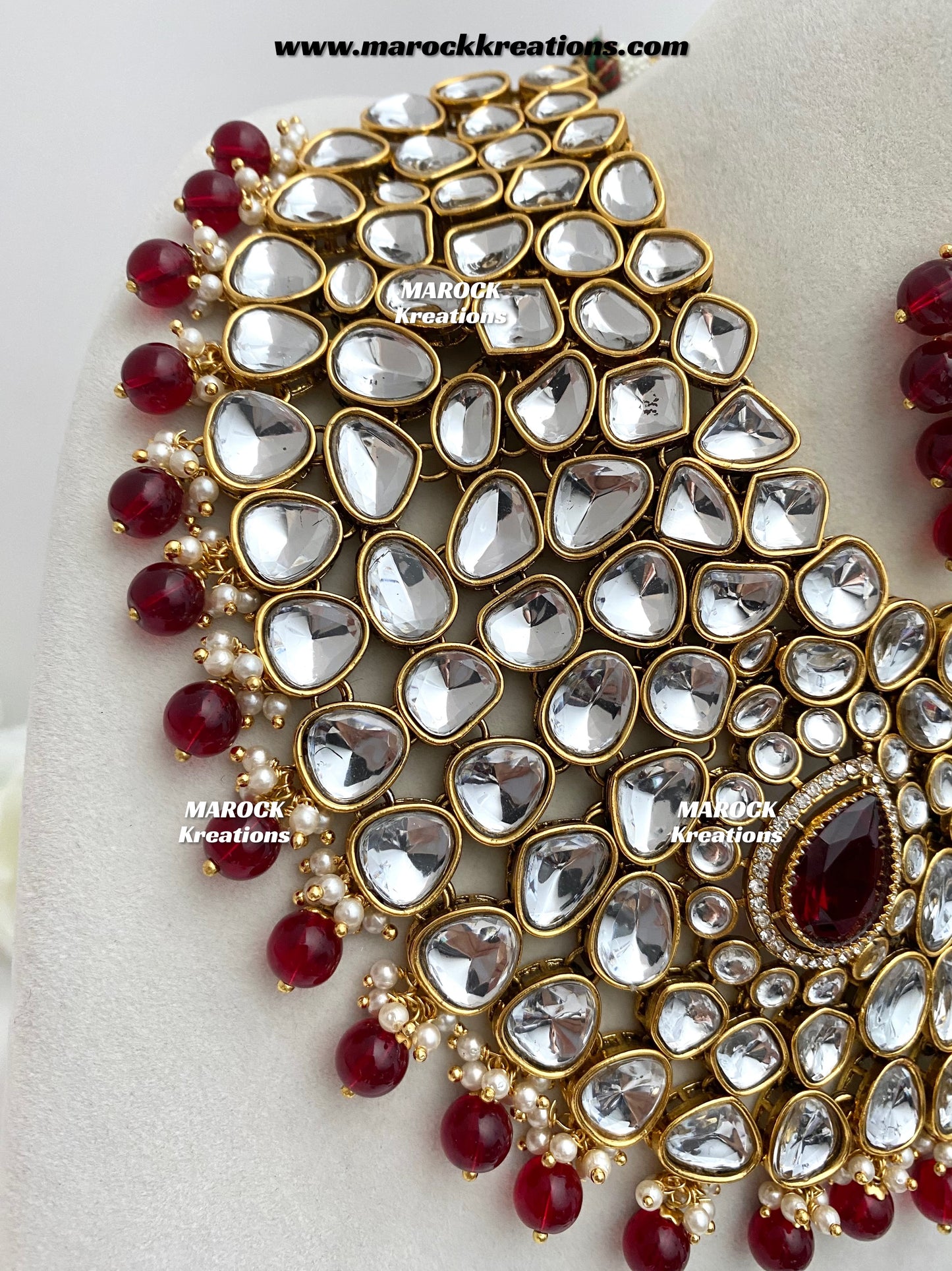 Ruhi Premium Quality Statement Kundan Necklace/Bridal set