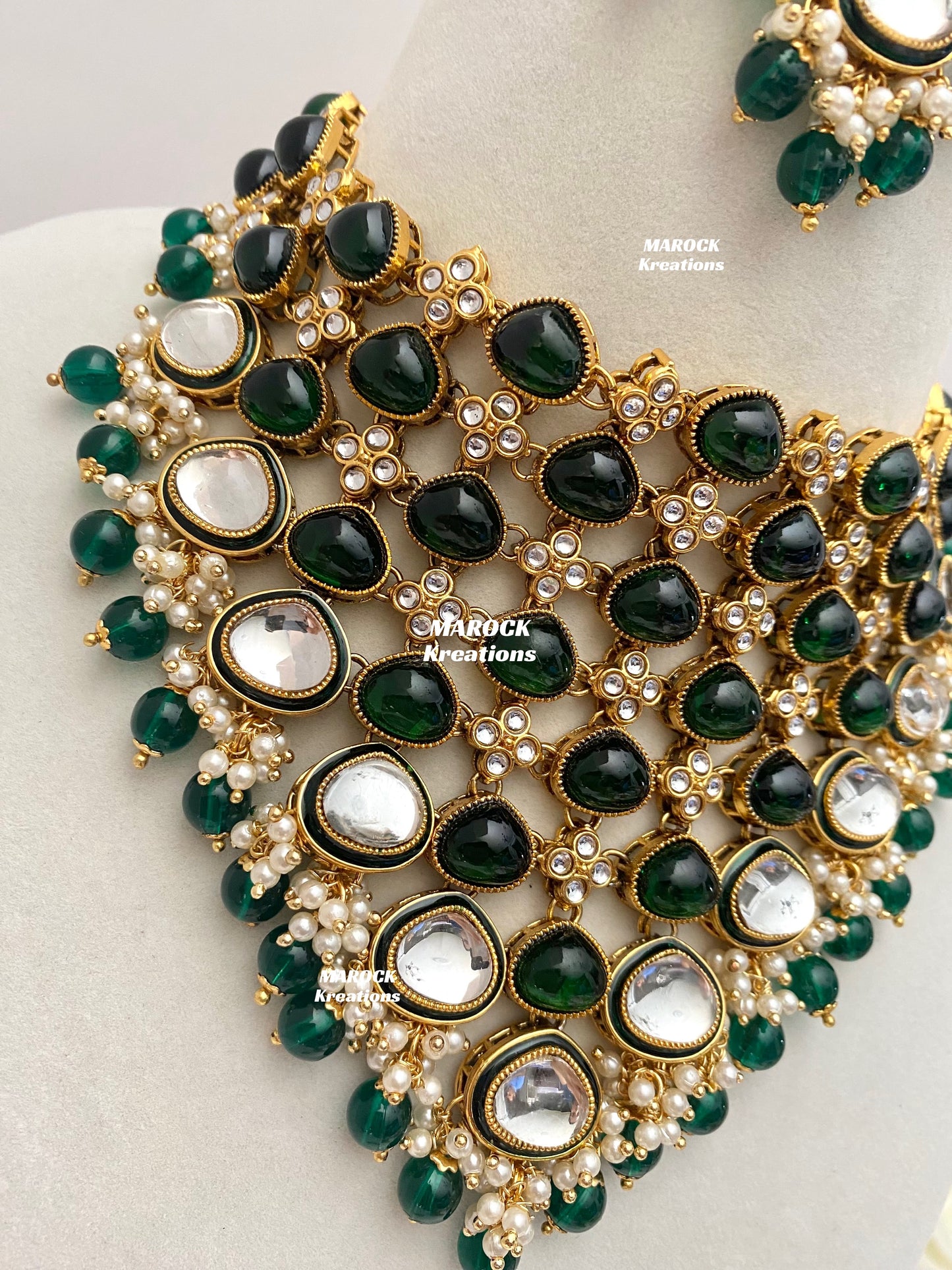 Connie Premium Quality Statement Kundan Necklace/Bridal set