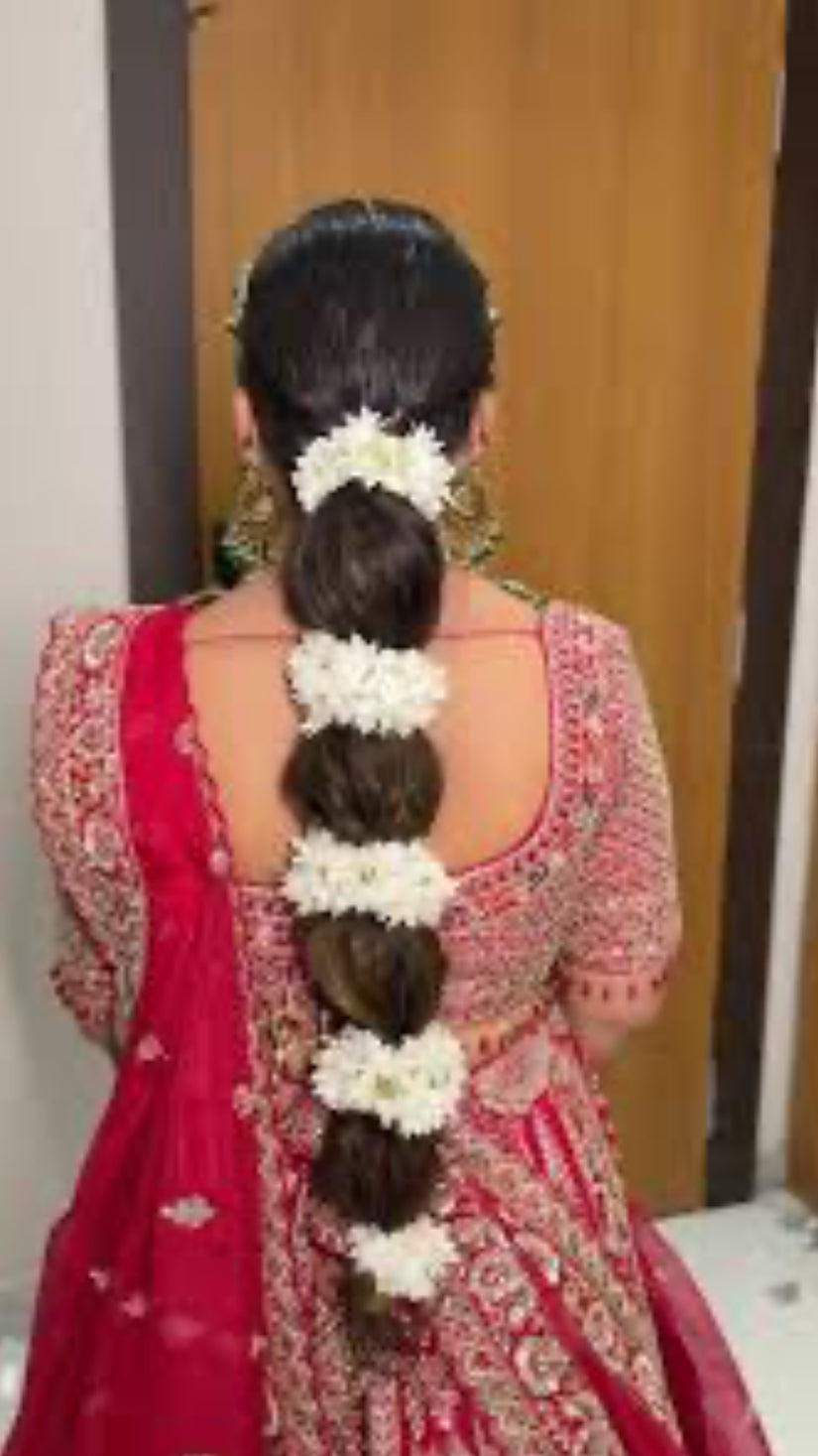 Artificial Jasmin scented long Gajra for braid/Choti Gajra (56 inches)