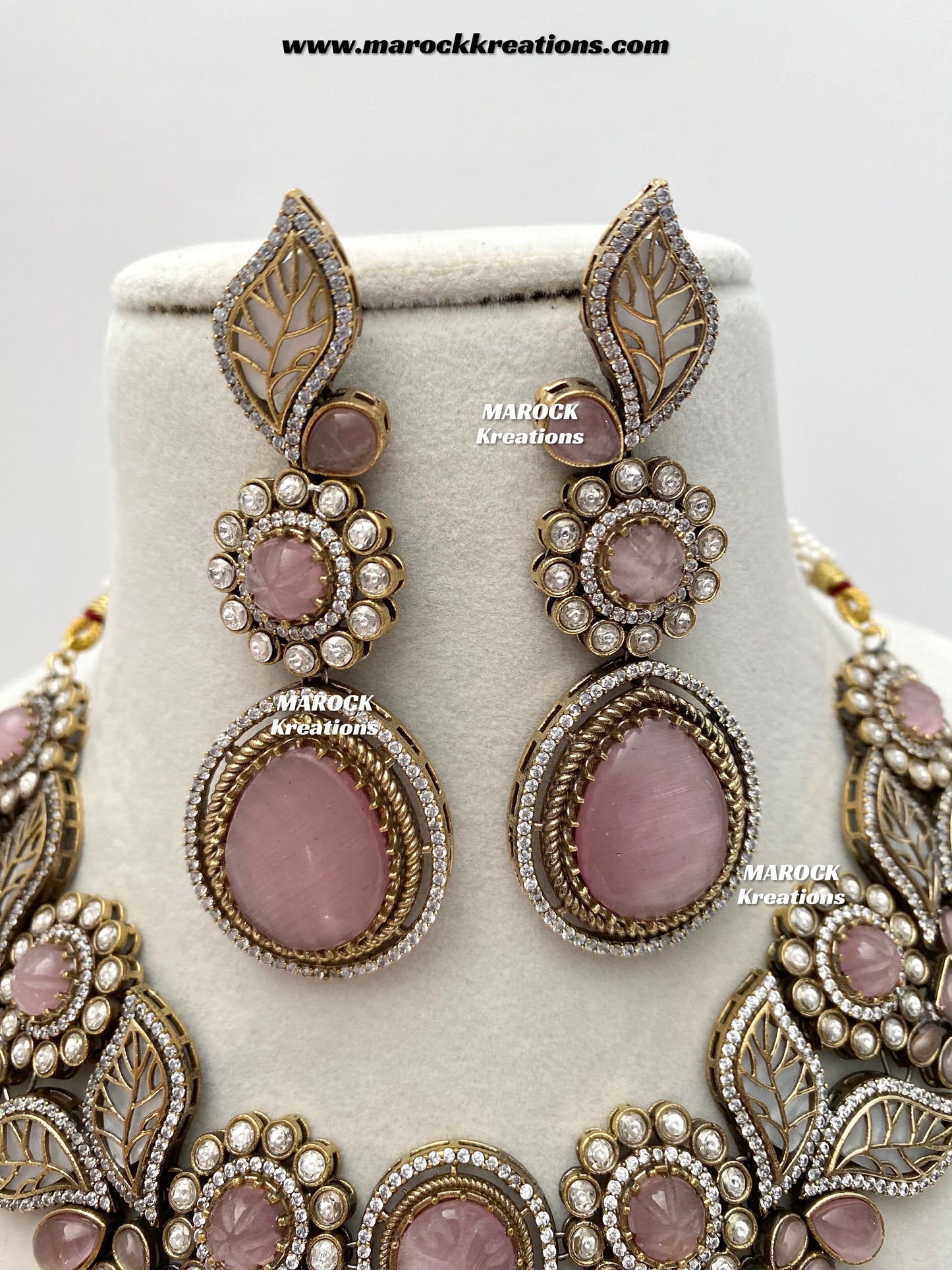 Angela Sabyasachi inspired Premium Quality Moissanite Kundan Necklace set