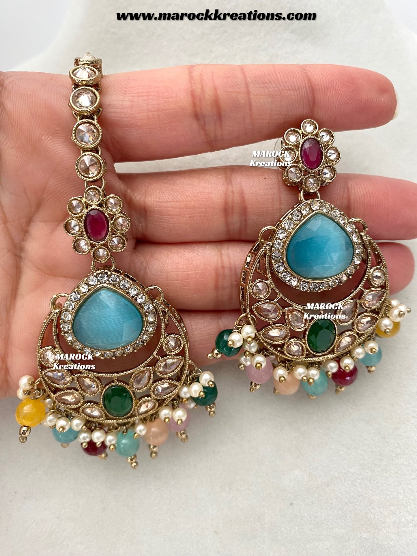 Kinjal Premium Quality Polki and Monalisa Statement Choker set