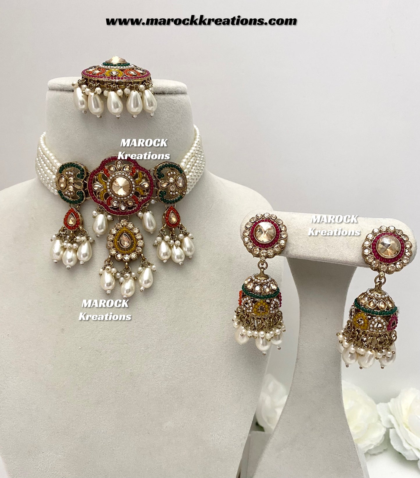 Meghna Polki choker set