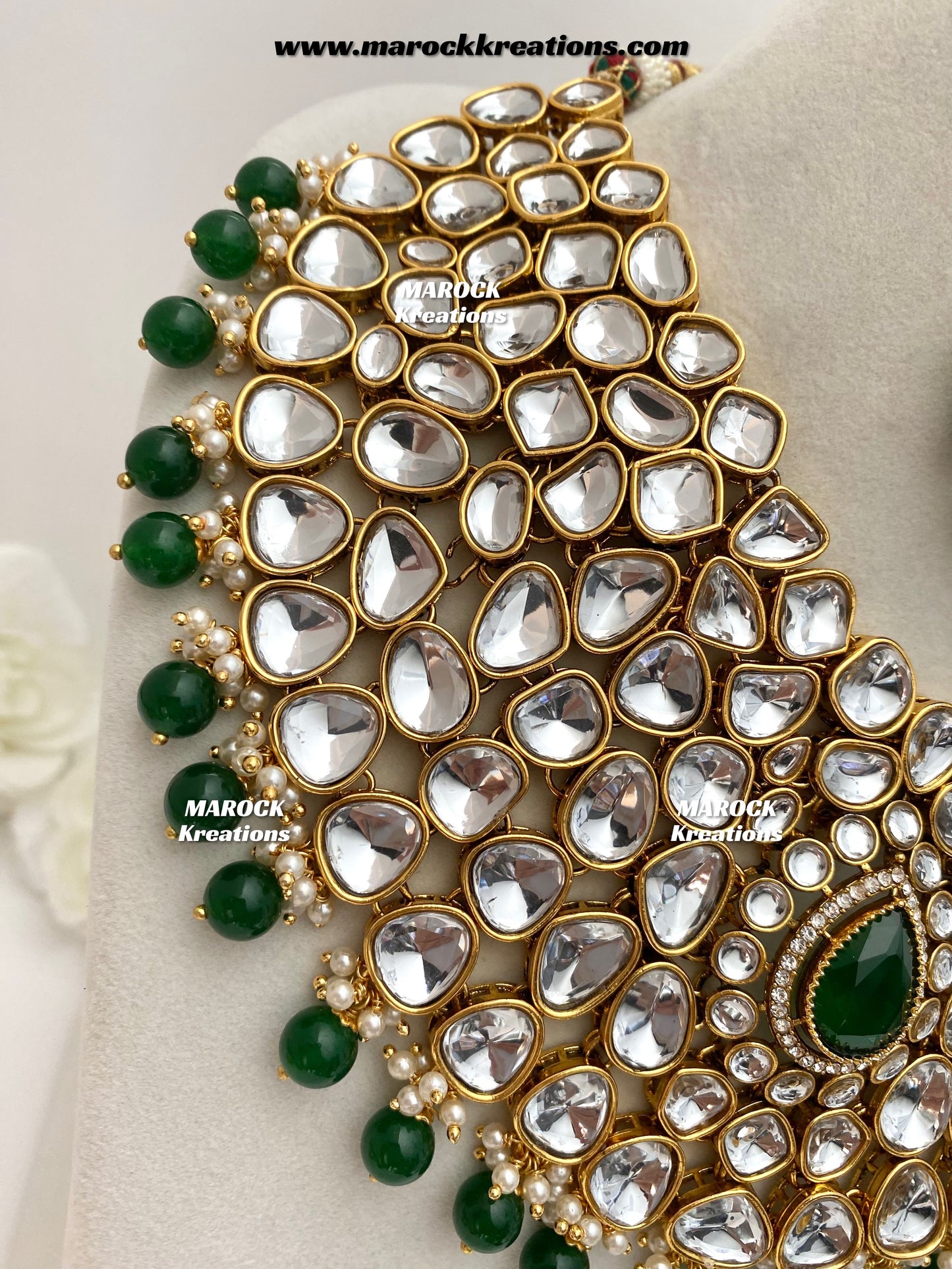 Ruhi Premium Quality Statement Kundan Necklace/Bridal set