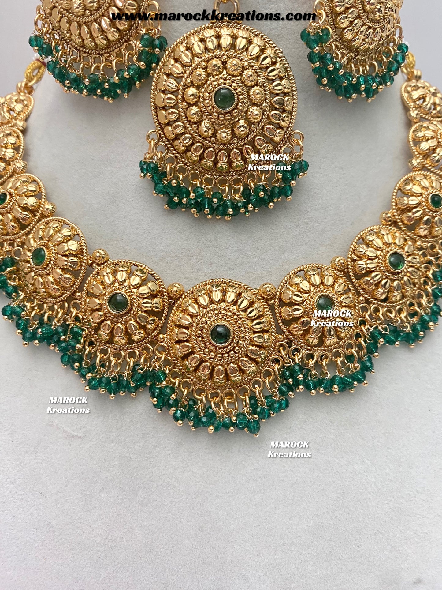 Roxana Premium Quality Gold Plated necklace set