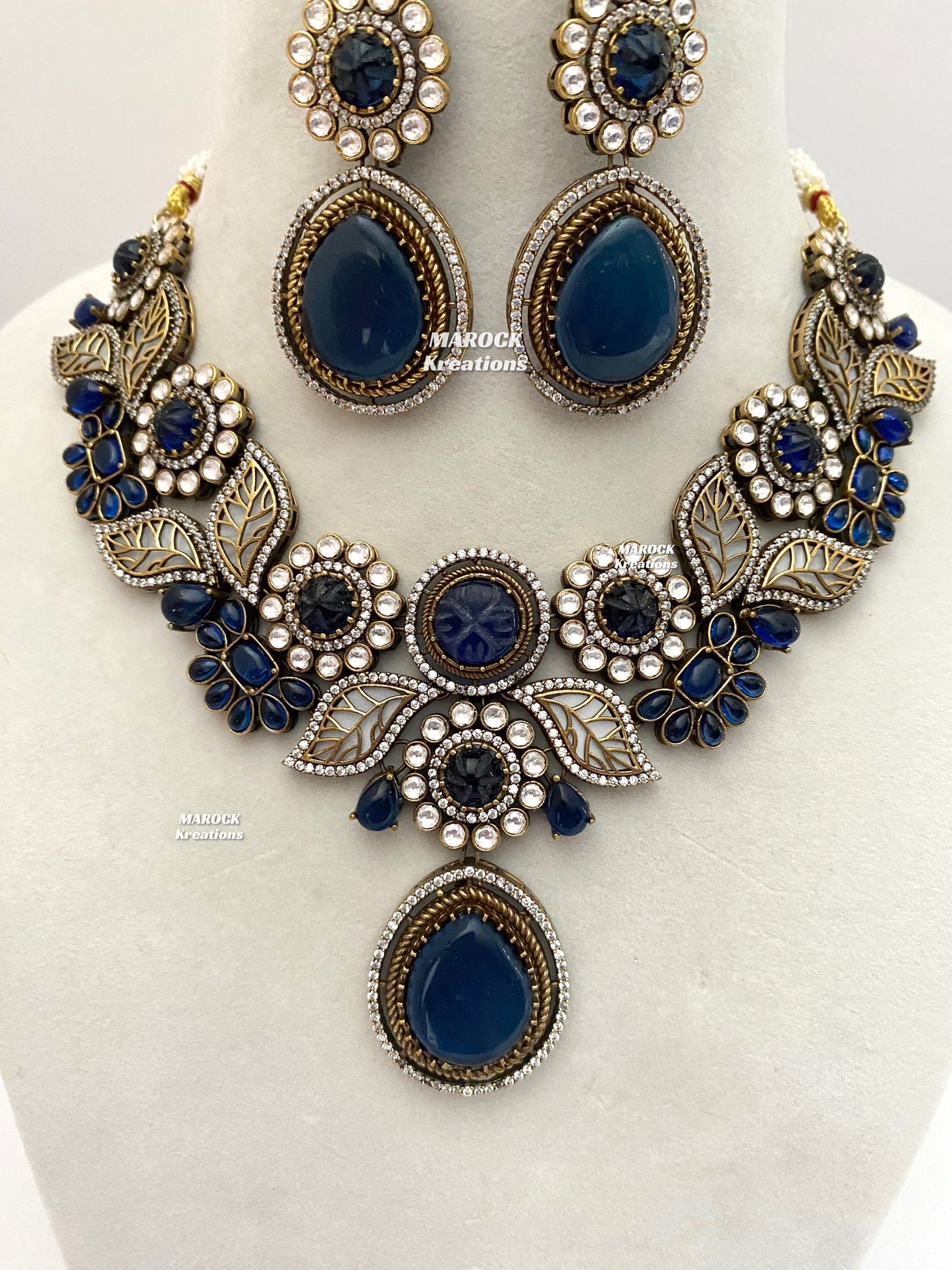 Angela Sabyasachi inspired Premium Quality Moissanite Kundan Necklace set
