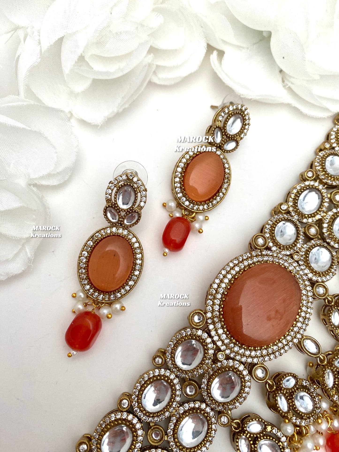 Danica Sabyasachi inspired Premium Quality Moissanite Kundan Statement Choker set