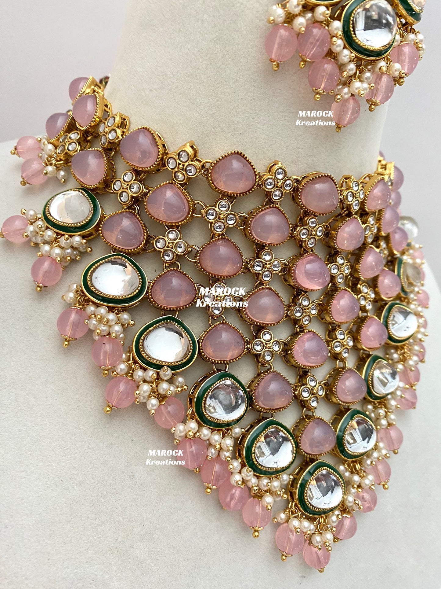 Connie Premium Quality Statement Kundan Necklace/Bridal set