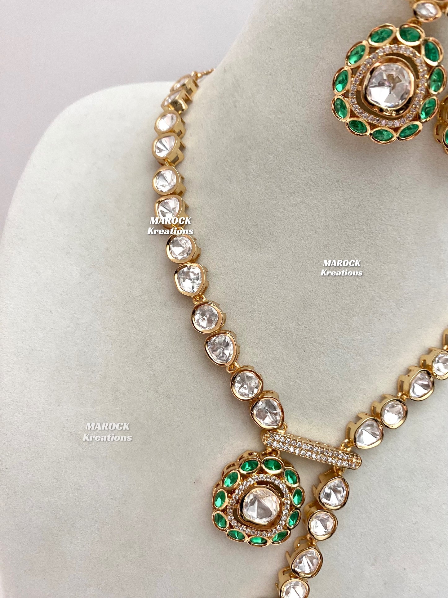 Abida Tyani inspired Premium Quality Kundan Necklace set