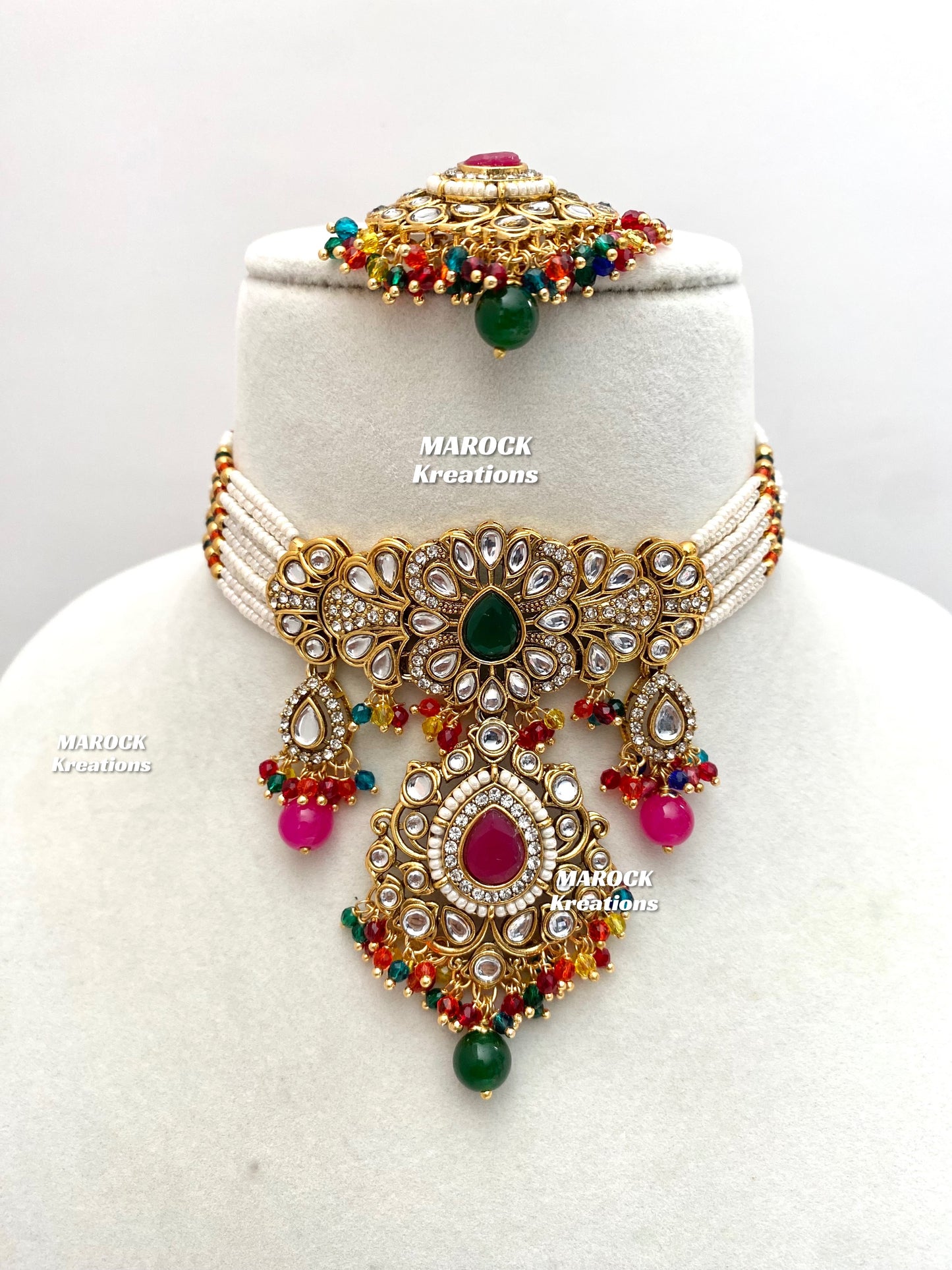 Mahima Premium Quality Kundan Choker set