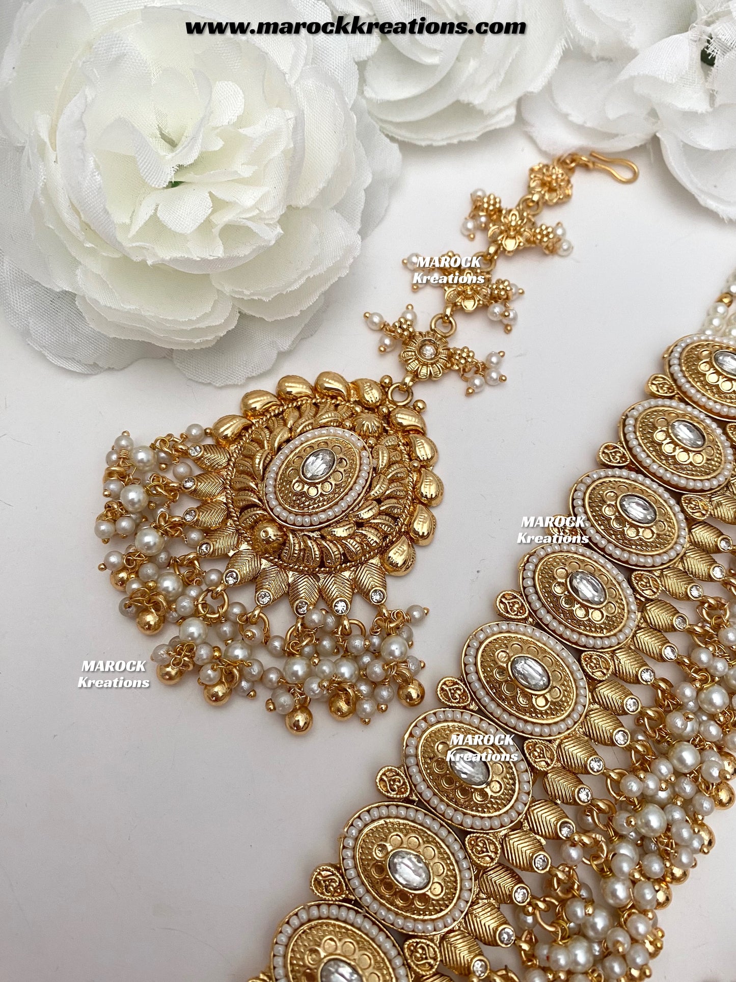 Lopa Premium Quality Gold Plated statement choker set
